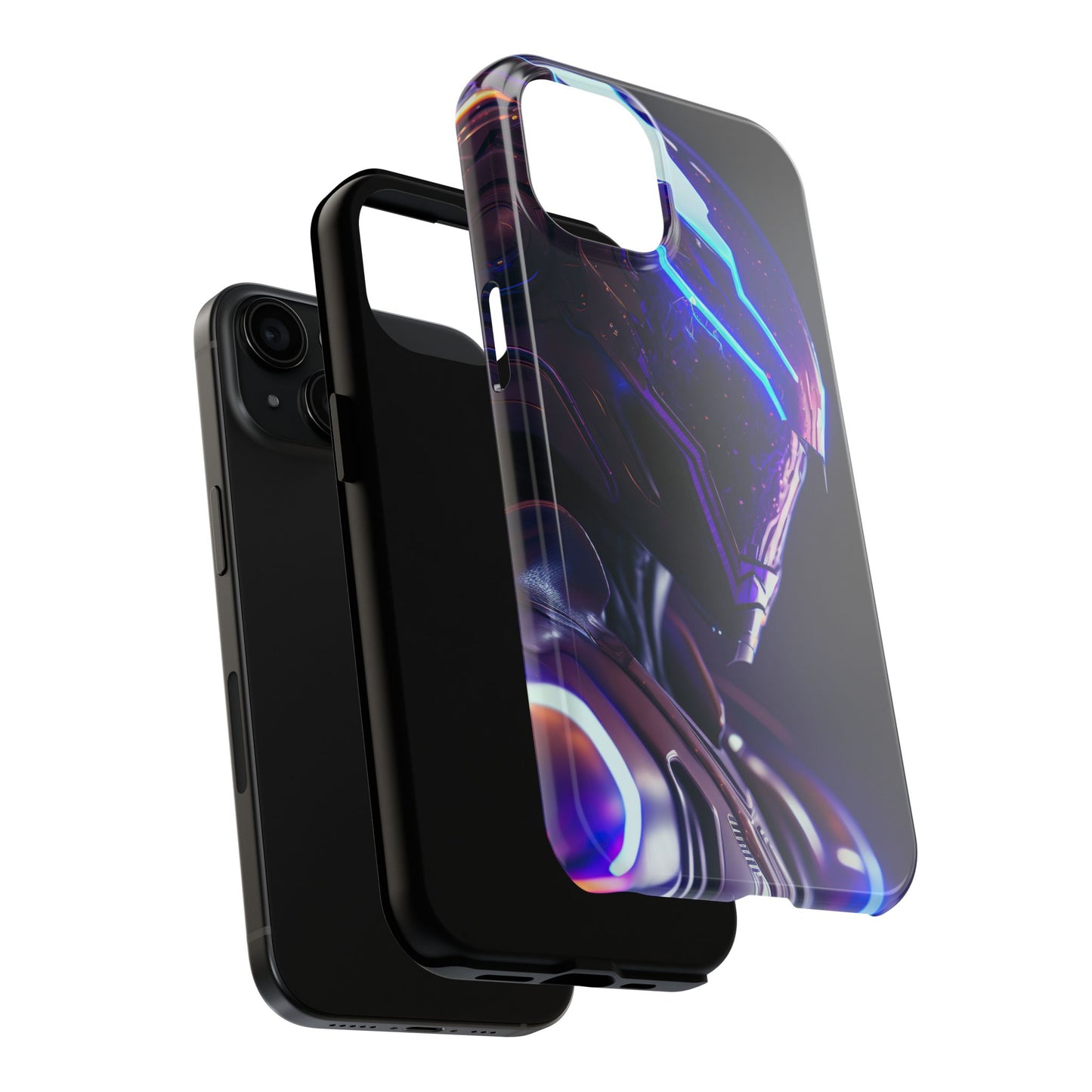 Futuristic Tough Phone Cases, Durable Phone Cover, Sci-Fi Phone Case, Tech Lover Gift, Unique Phone Accessory