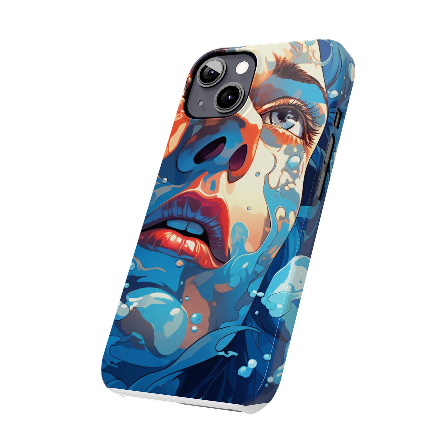 Eco-Friendly Slim Phone Case - Earth Day Gift, Nature Lover Accessory, Sustainable Phone Cover, Green Design, Vibrant Floral Art