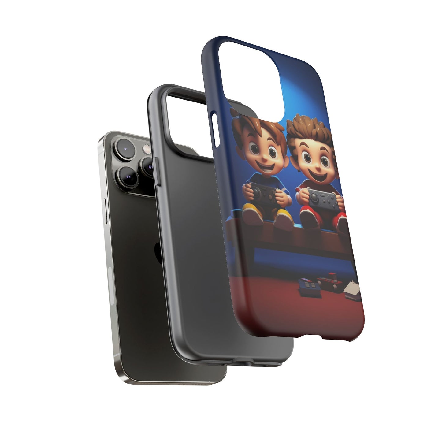 Kids Gaming Phone Case, Tough Cases, Cute Phone Cover, Cartoon Game Controller, Gift for Gamers, Fun Accessories