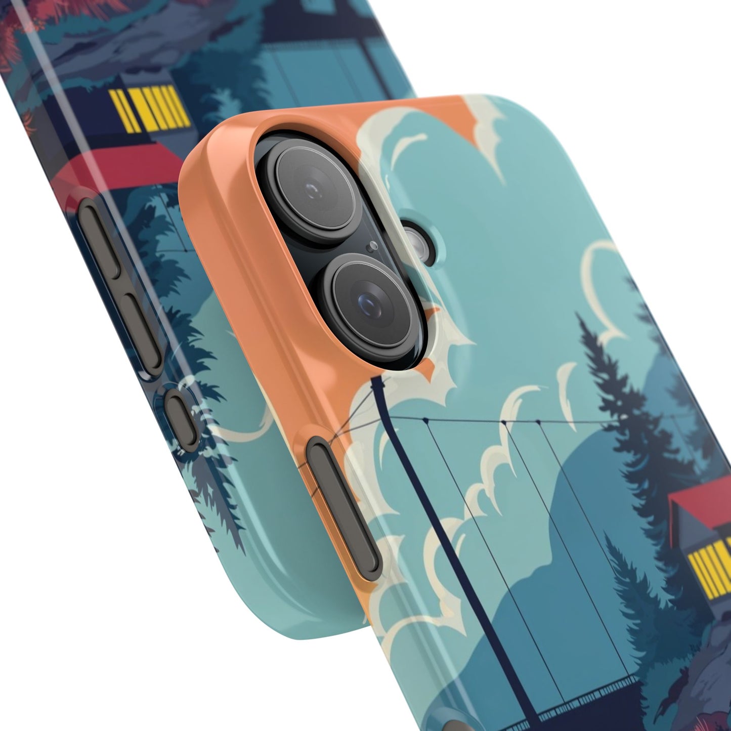 Colorful Nature Slim Phone Cases | Scenic River Landscape, Outdoor Lover Gifts, Phone Accessories, Eco-Friendly, Travel Enthusiast