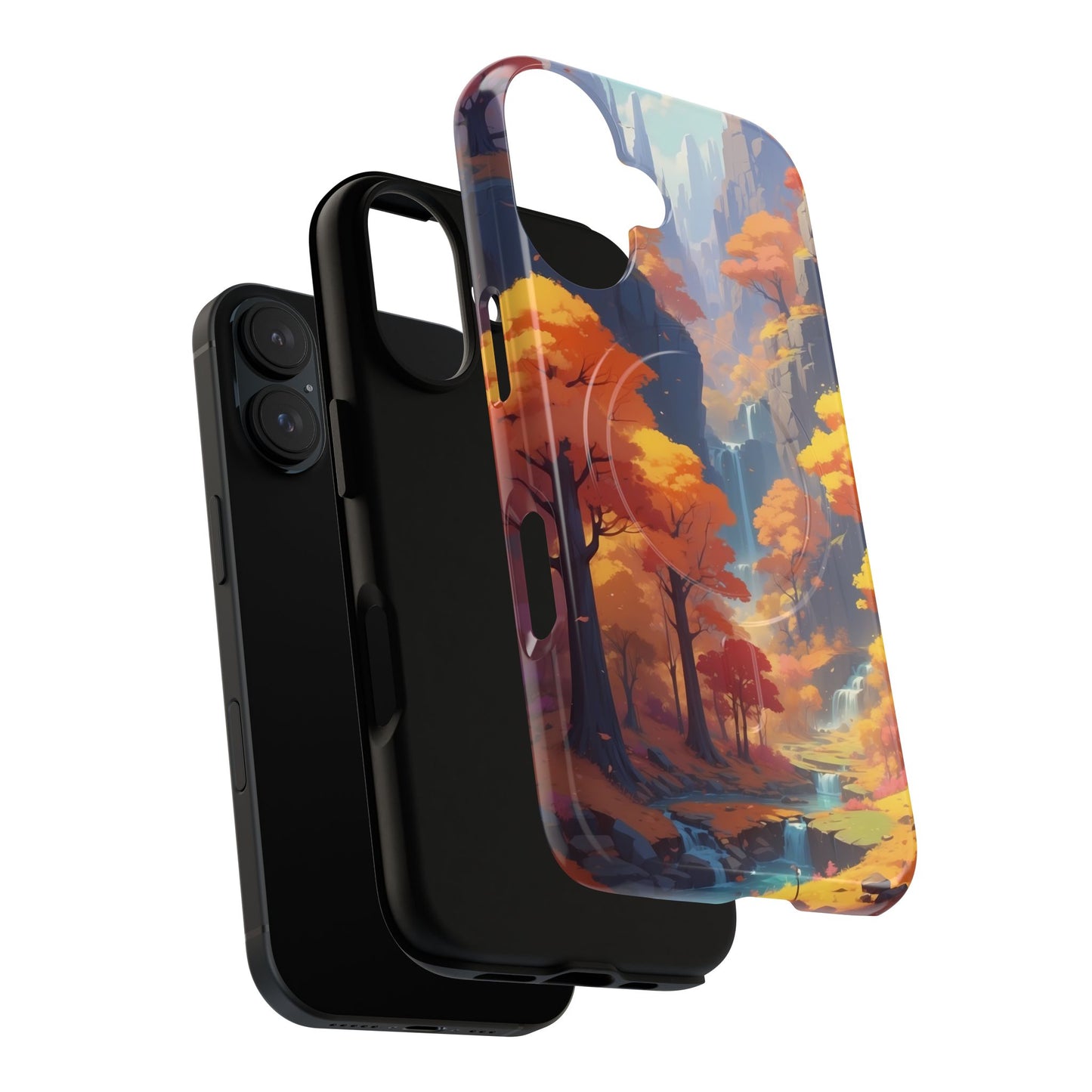 Autumn Landscape Phone Case, Tough Magnetic Cases for Fall Lovers, Nature Phone Cover, Unique Gift for Him/Her, Durable Phone Accessory