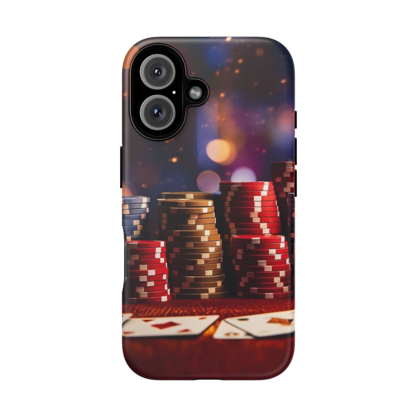 Poker Chip Phone Case, Tough Phone Case, Casino Lover Gift, Unique Phone Cover, Gambling Accessories