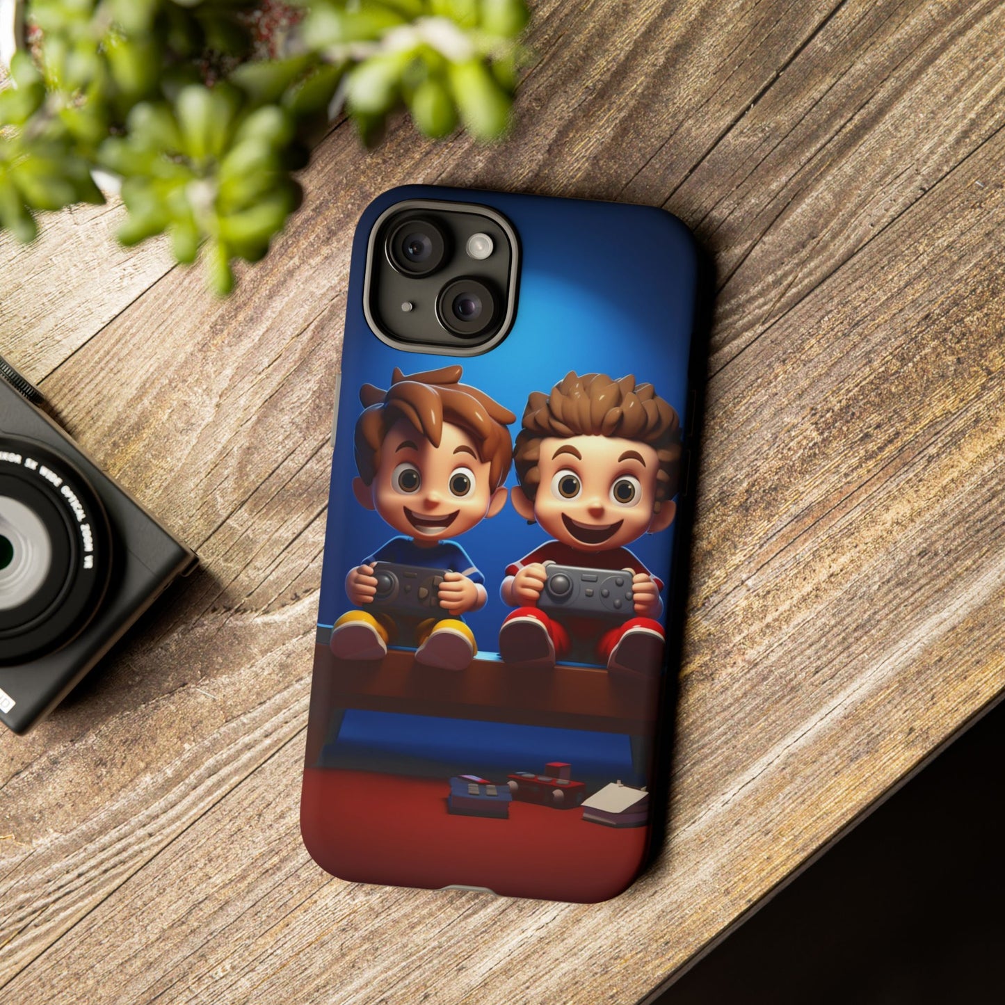 Kids Gaming Phone Case, Tough Cases, Cute Phone Cover, Cartoon Game Controller, Gift for Gamers, Fun Accessories