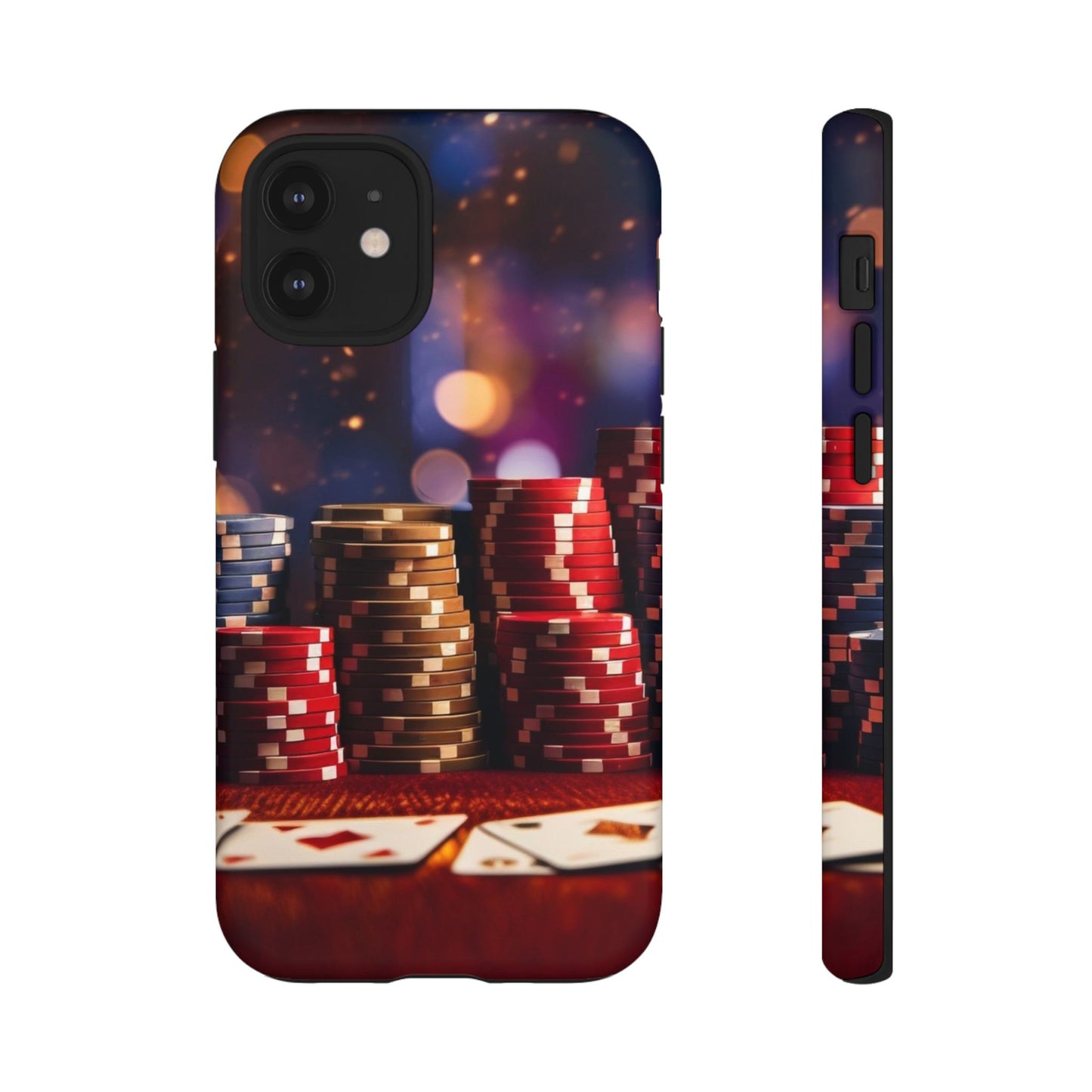 Poker Chip Phone Case, Tough Phone Case, Casino Lover Gift, Unique Phone Cover, Gambling Accessories