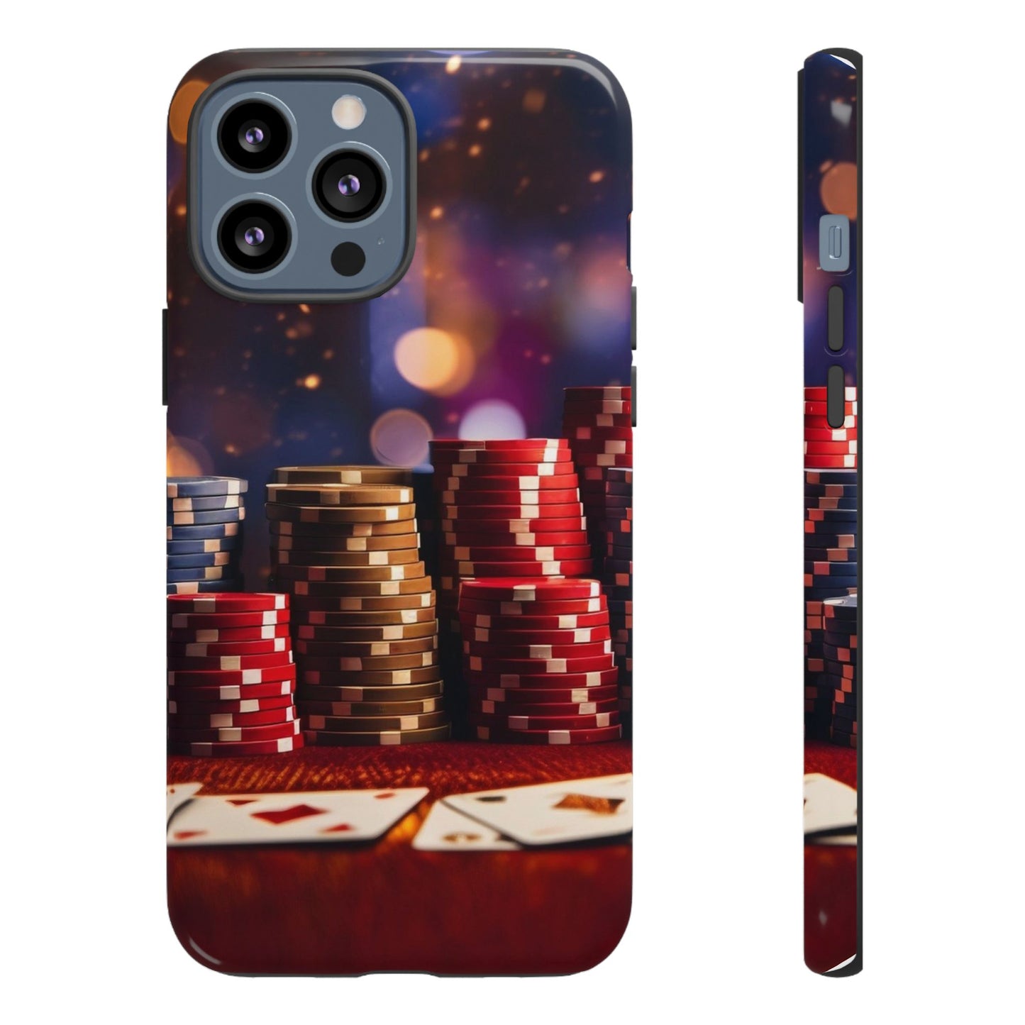 Poker Chip Phone Case, Tough Phone Case, Casino Lover Gift, Unique Phone Cover, Gambling Accessories