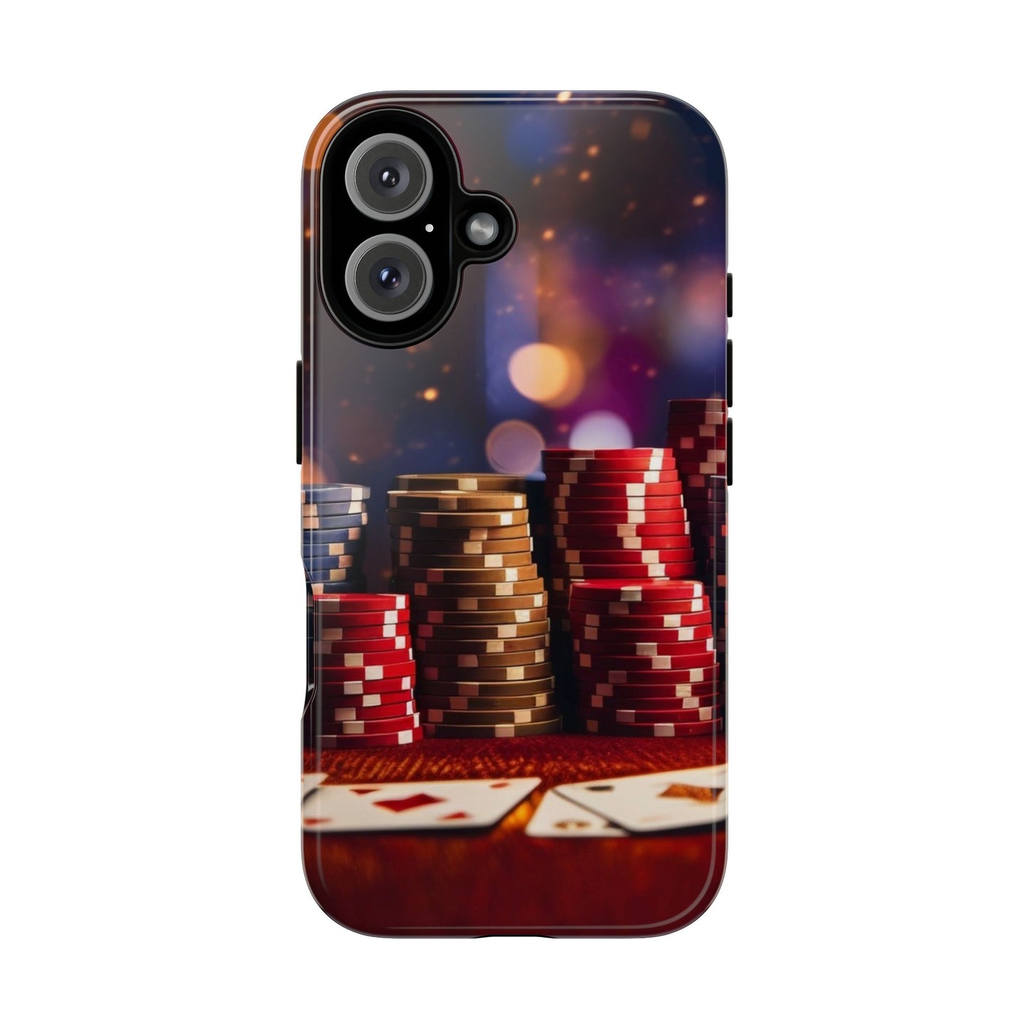 Poker Chip Phone Case, Tough Phone Case, Casino Lover Gift, Unique Phone Cover, Gambling Accessories