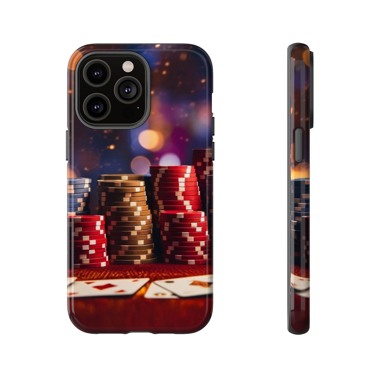 Poker Chip Phone Case, Tough Phone Case, Casino Lover Gift, Unique Phone Cover, Gambling Accessories