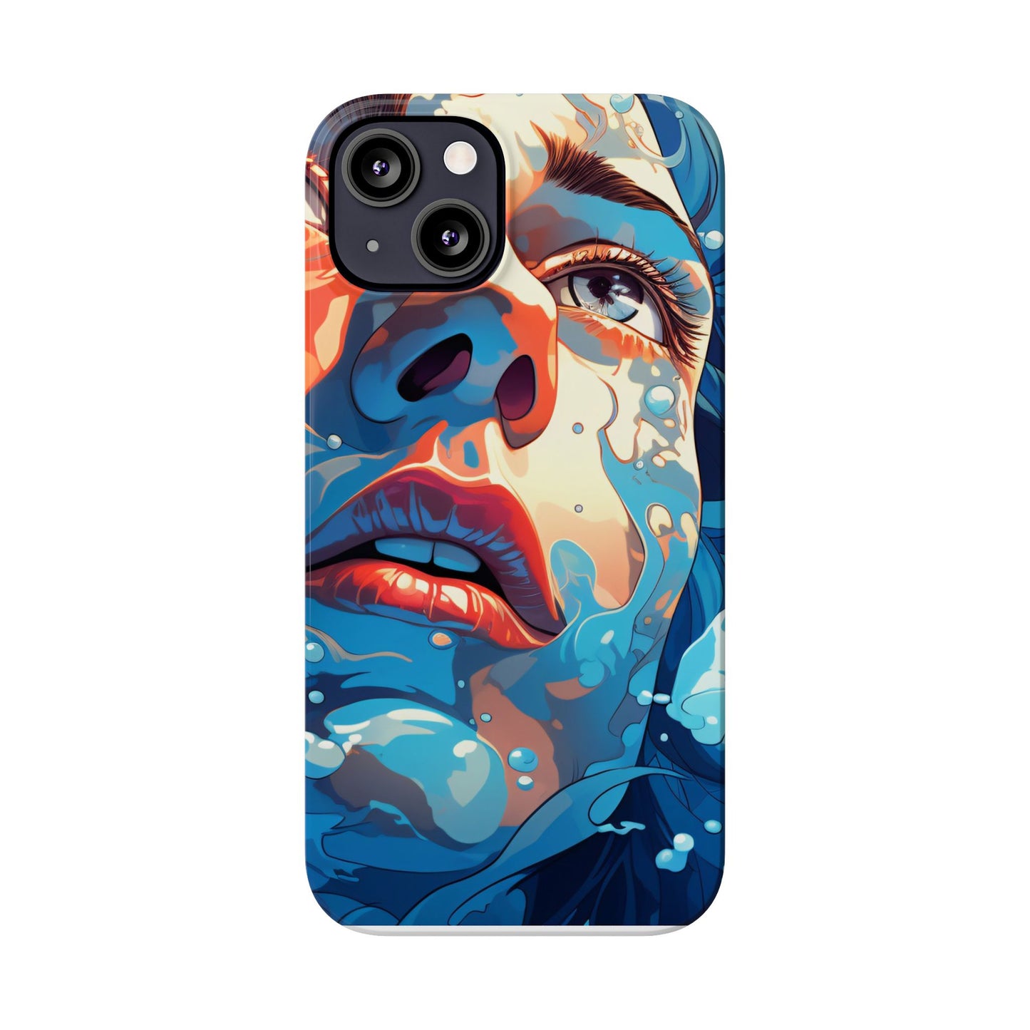 Eco-Friendly Slim Phone Case - Earth Day Gift, Nature Lover Accessory, Sustainable Phone Cover, Green Design, Vibrant Floral Art