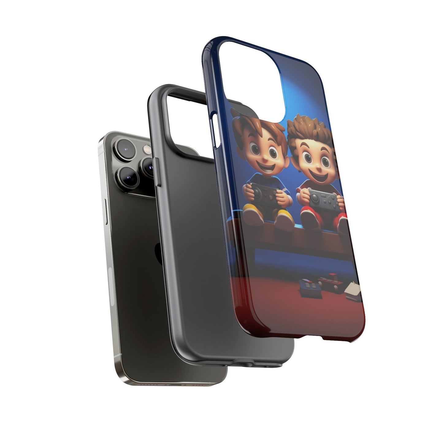 Kids Gaming Phone Case, Tough Cases, Cute Phone Cover, Cartoon Game Controller, Gift for Gamers, Fun Accessories