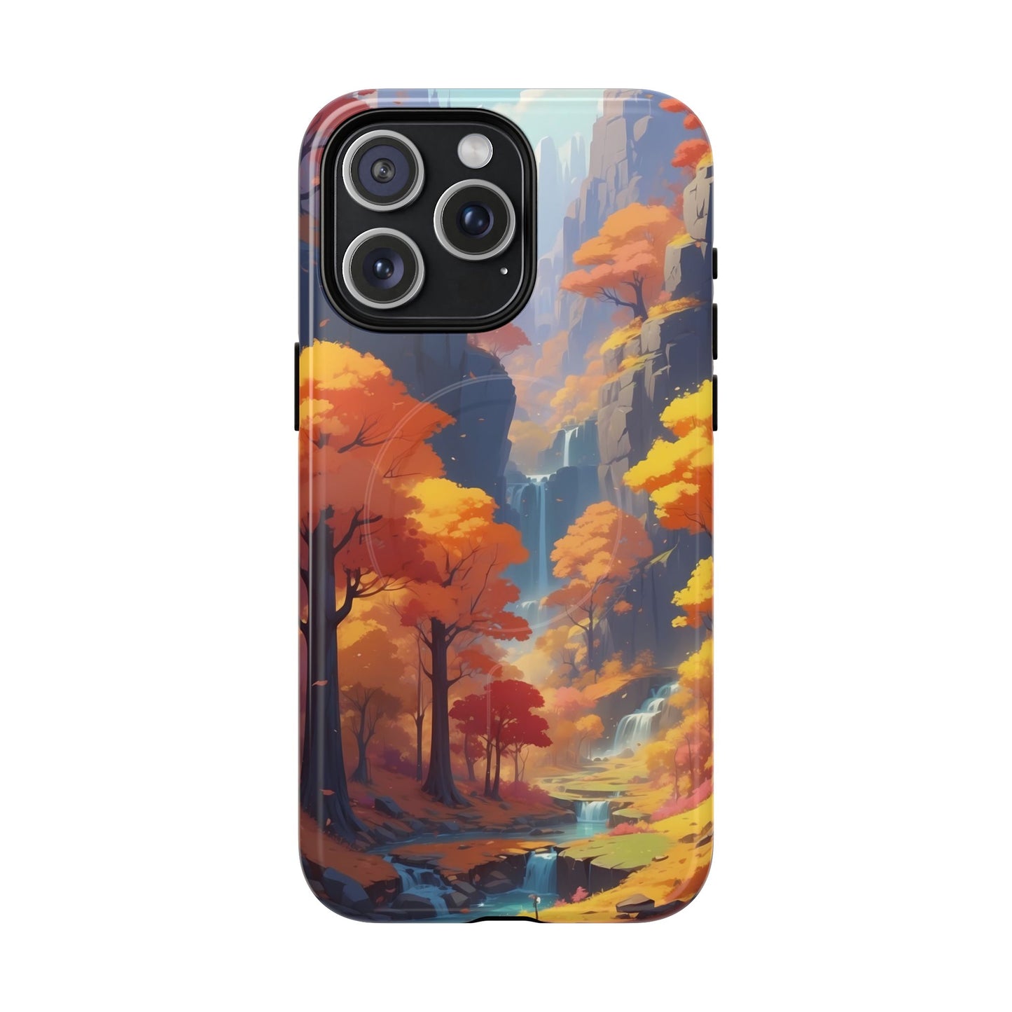 Autumn Landscape Phone Case, Tough Magnetic Cases for Fall Lovers, Nature Phone Cover, Unique Gift for Him/Her, Durable Phone Accessory