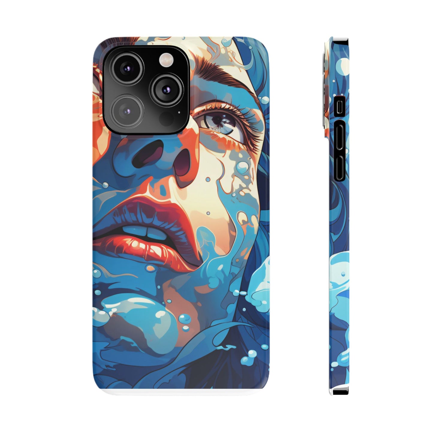 Eco-Friendly Slim Phone Case - Earth Day Gift, Nature Lover Accessory, Sustainable Phone Cover, Green Design, Vibrant Floral Art