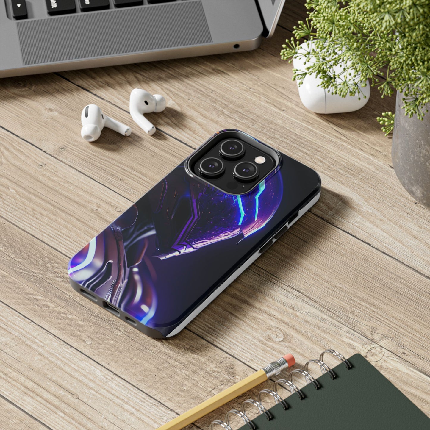 Futuristic Tough Phone Cases, Durable Phone Cover, Sci-Fi Phone Case, Tech Lover Gift, Unique Phone Accessory