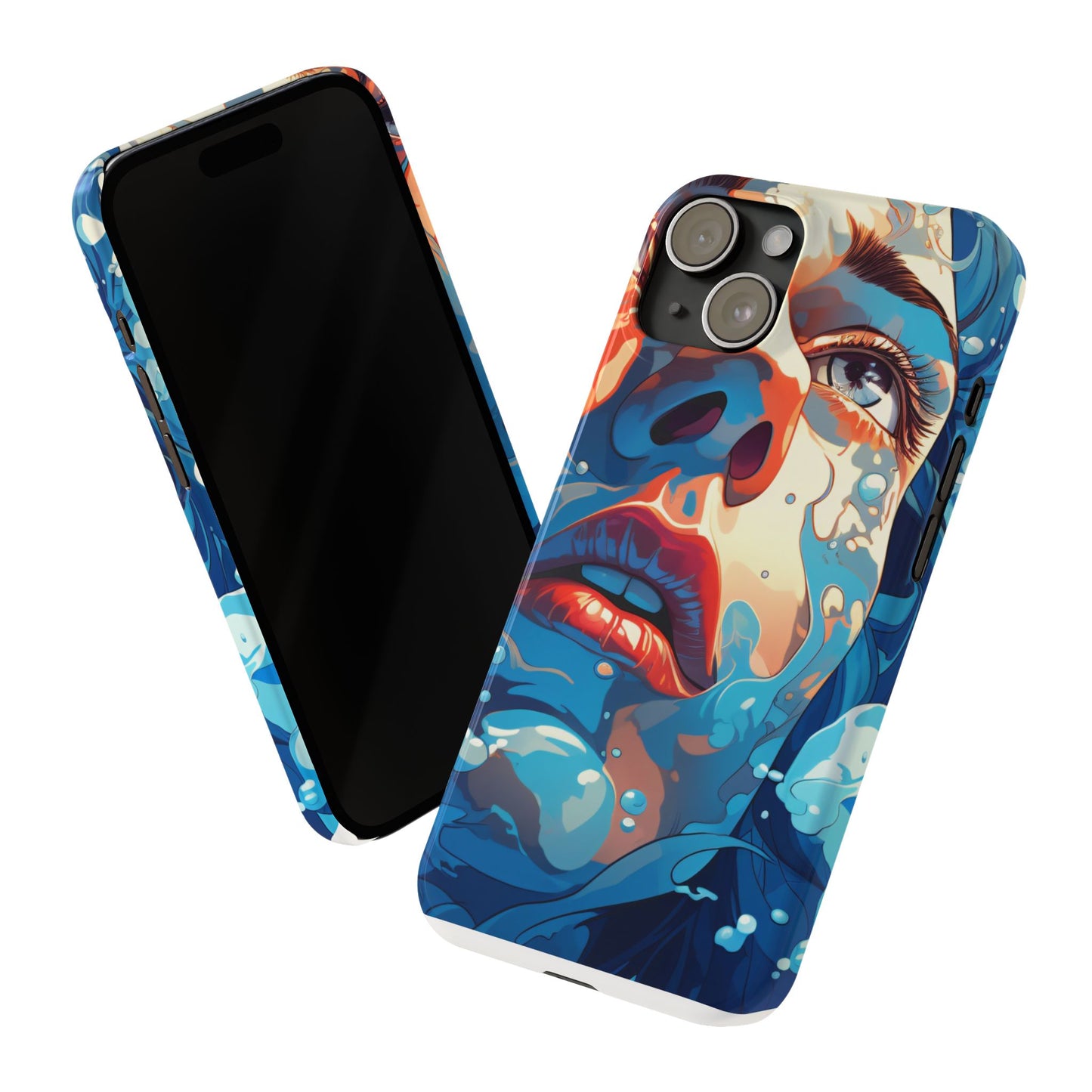 Eco-Friendly Slim Phone Case - Earth Day Gift, Nature Lover Accessory, Sustainable Phone Cover, Green Design, Vibrant Floral Art