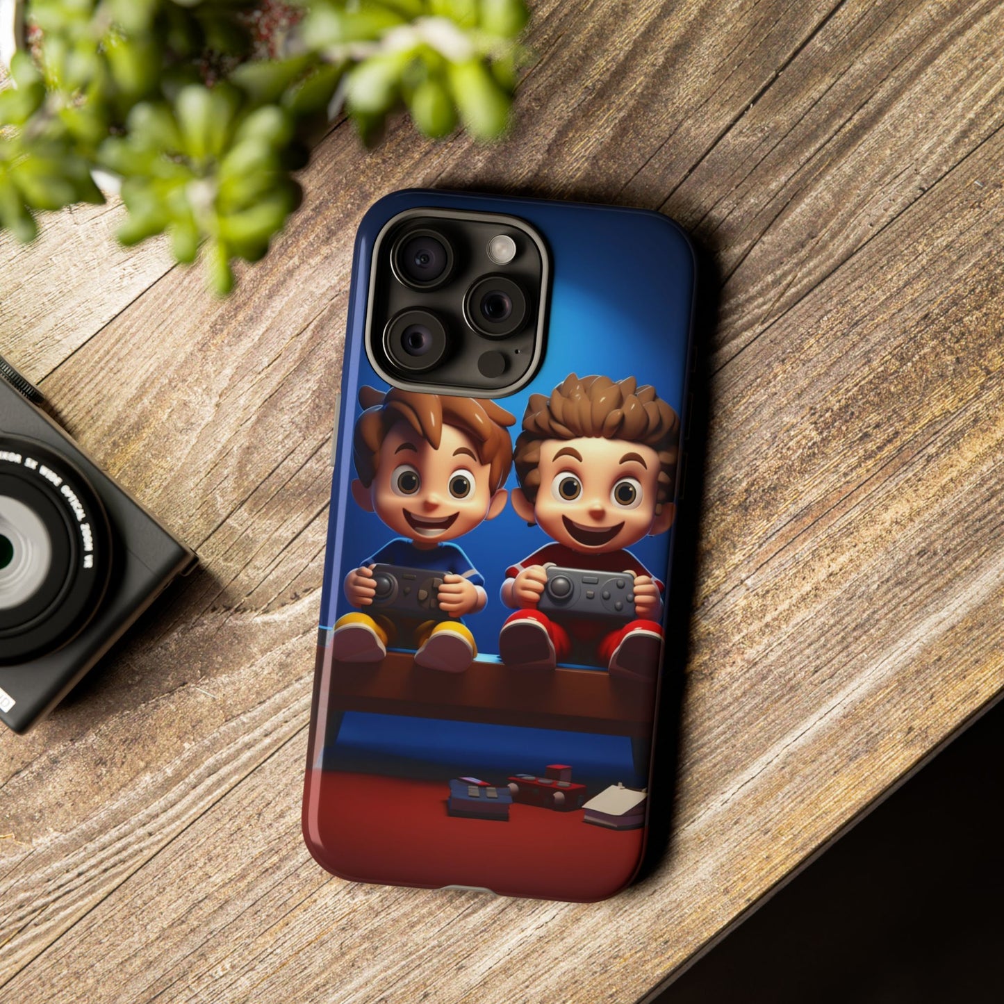 Kids Gaming Phone Case, Tough Cases, Cute Phone Cover, Cartoon Game Controller, Gift for Gamers, Fun Accessories