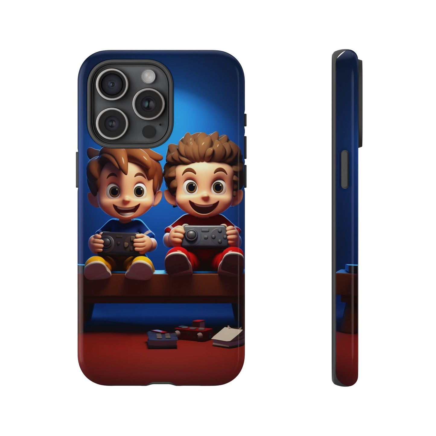Kids Gaming Phone Case, Tough Cases, Cute Phone Cover, Cartoon Game Controller, Gift for Gamers, Fun Accessories