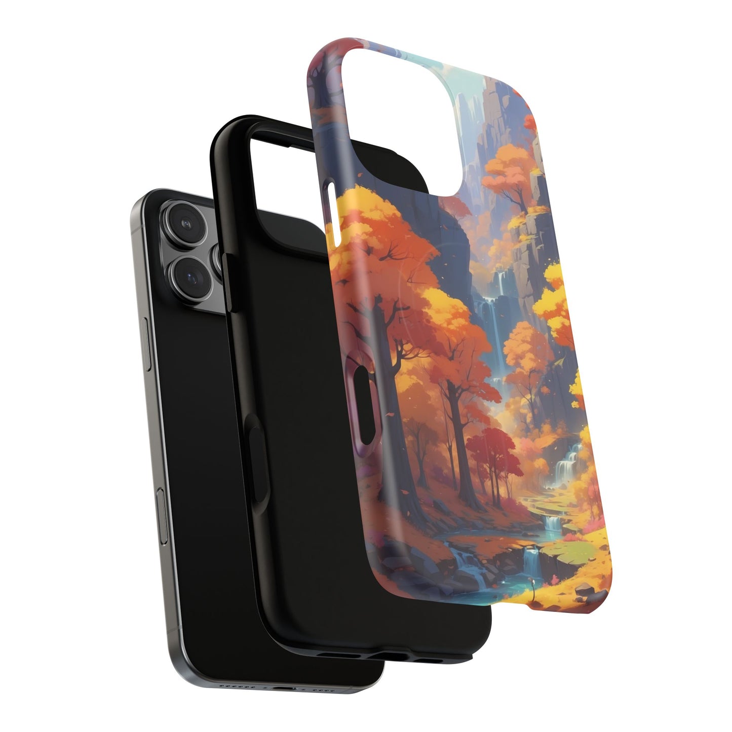 Autumn Landscape Phone Case, Tough Magnetic Cases for Fall Lovers, Nature Phone Cover, Unique Gift for Him/Her, Durable Phone Accessory