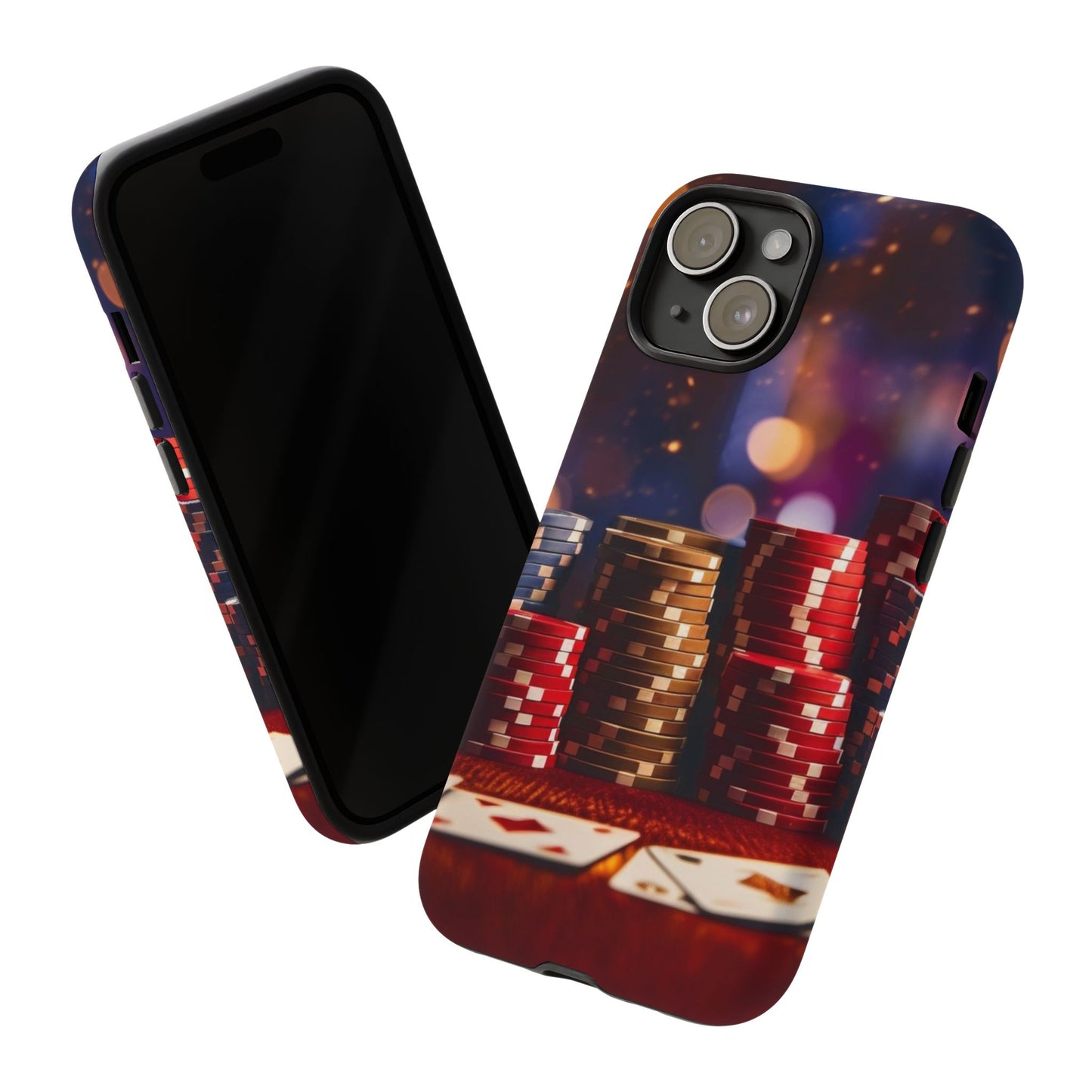 Poker Chip Phone Case, Tough Phone Case, Casino Lover Gift, Unique Phone Cover, Gambling Accessories