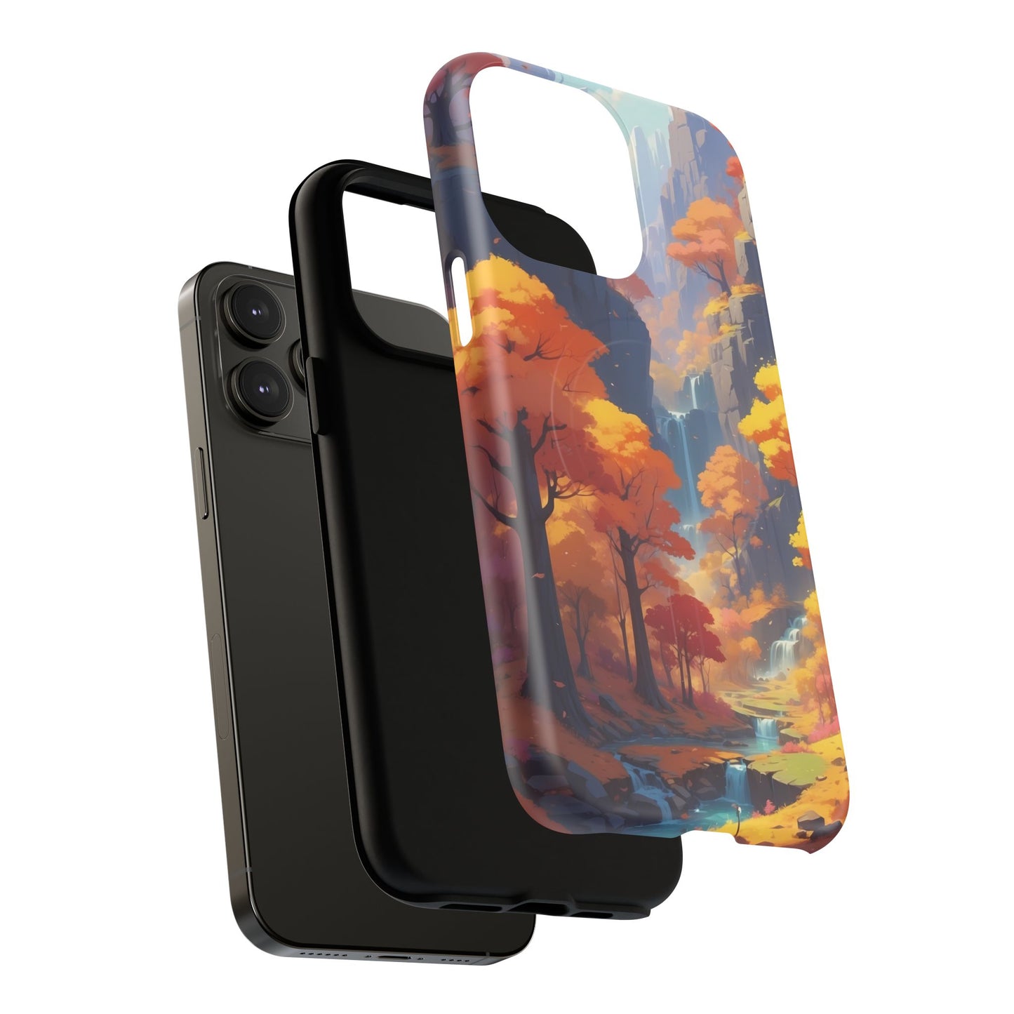 Autumn Landscape Phone Case, Tough Magnetic Cases for Fall Lovers, Nature Phone Cover, Unique Gift for Him/Her, Durable Phone Accessory