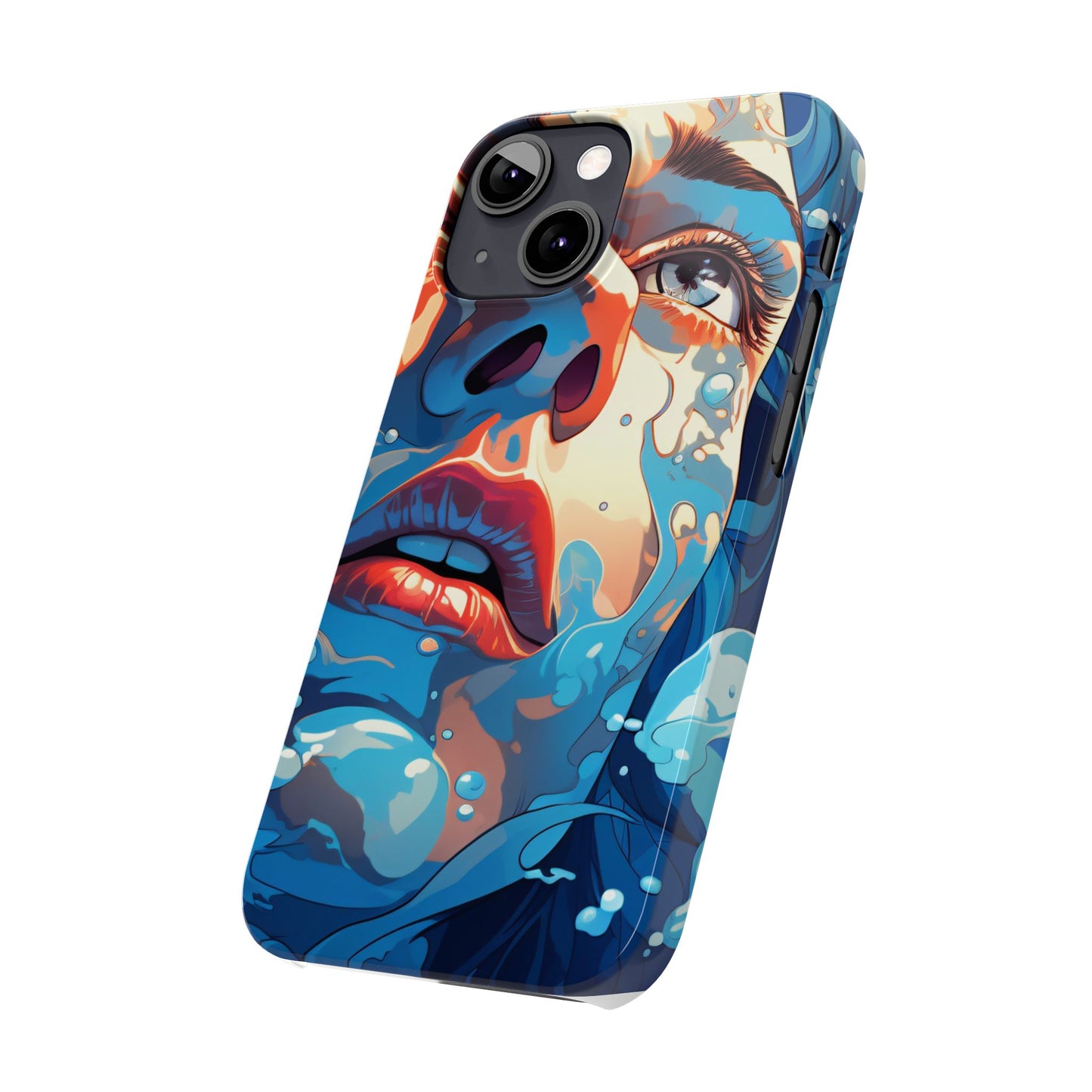 Eco-Friendly Slim Phone Case - Earth Day Gift, Nature Lover Accessory, Sustainable Phone Cover, Green Design, Vibrant Floral Art