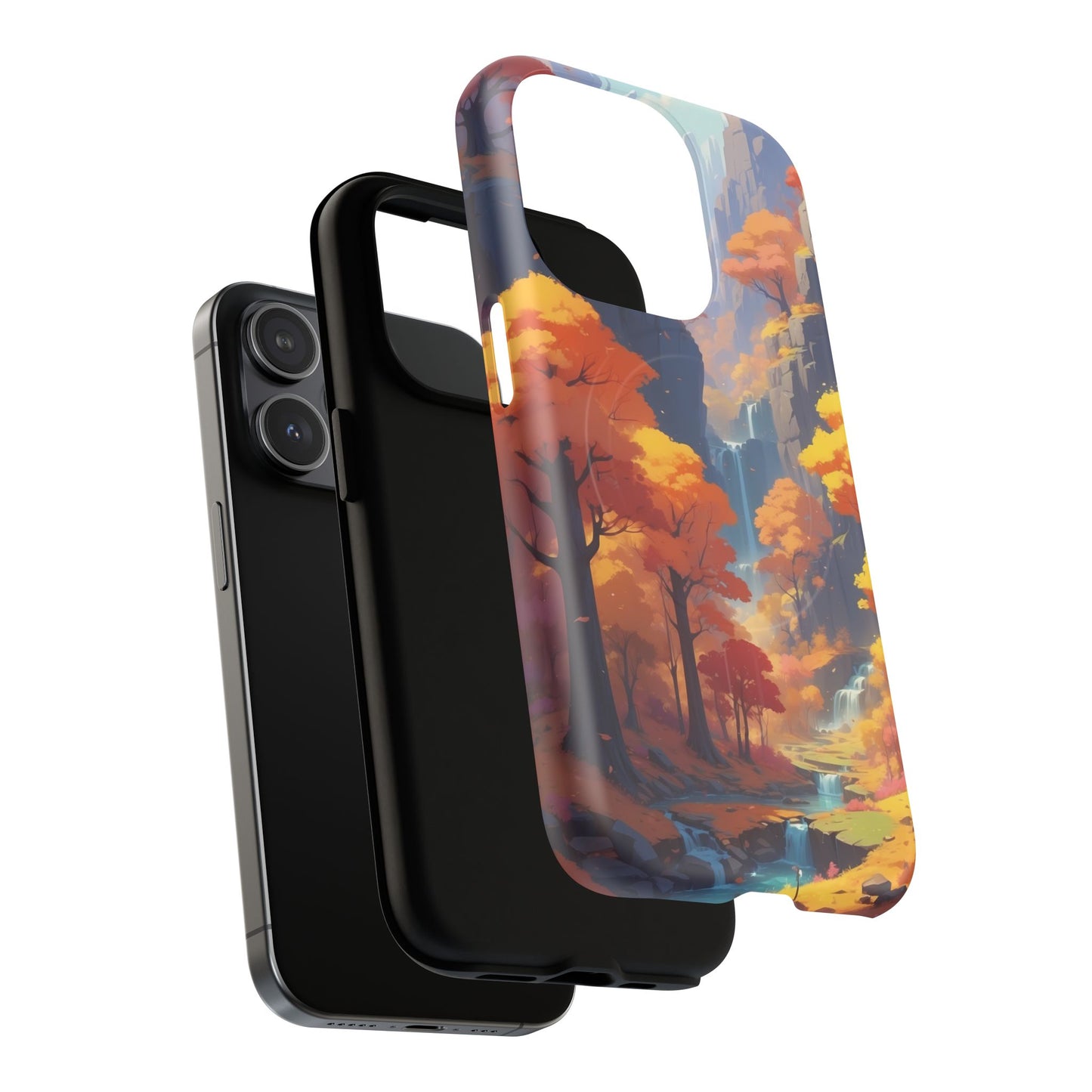 Autumn Landscape Phone Case, Tough Magnetic Cases for Fall Lovers, Nature Phone Cover, Unique Gift for Him/Her, Durable Phone Accessory