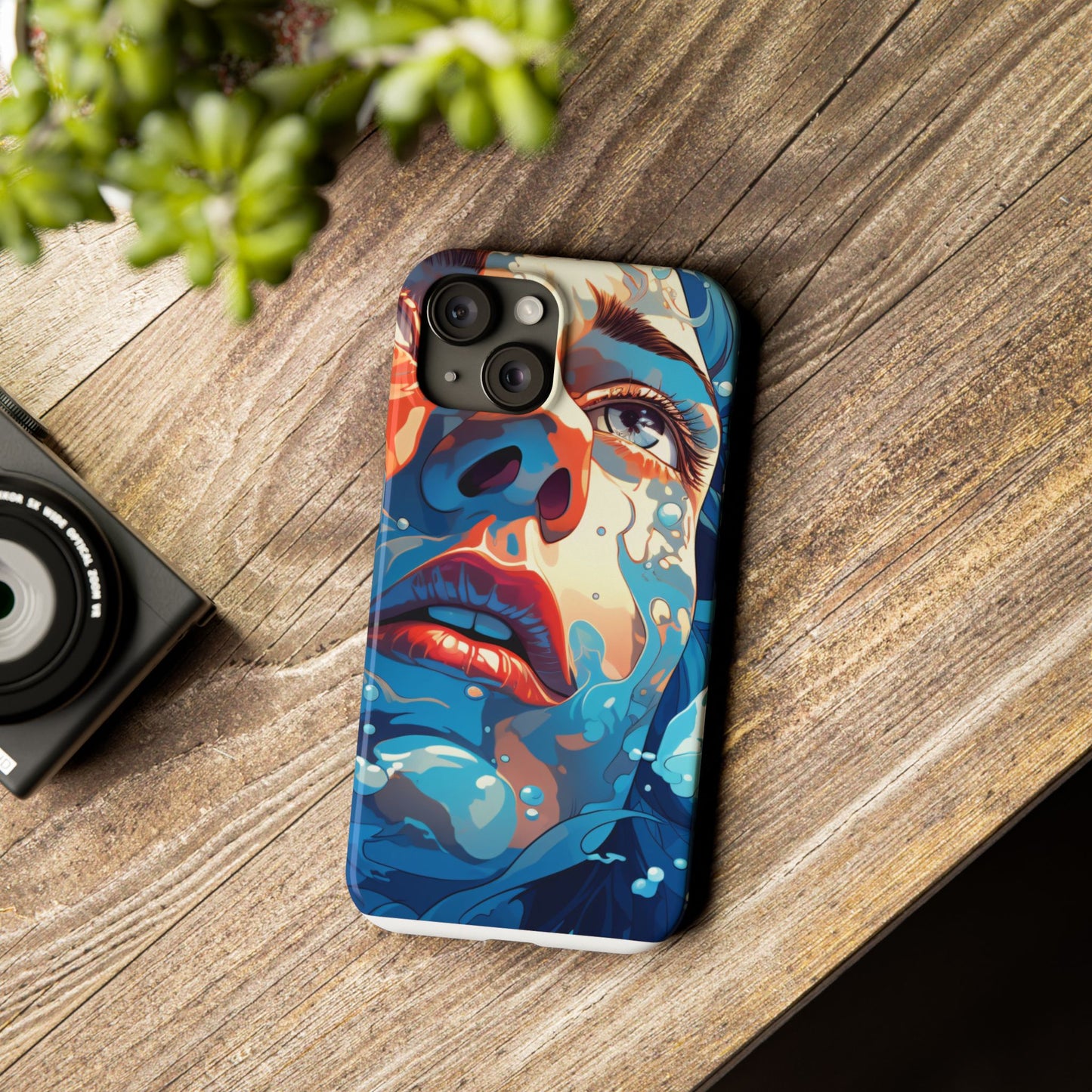 Eco-Friendly Slim Phone Case - Earth Day Gift, Nature Lover Accessory, Sustainable Phone Cover, Green Design, Vibrant Floral Art