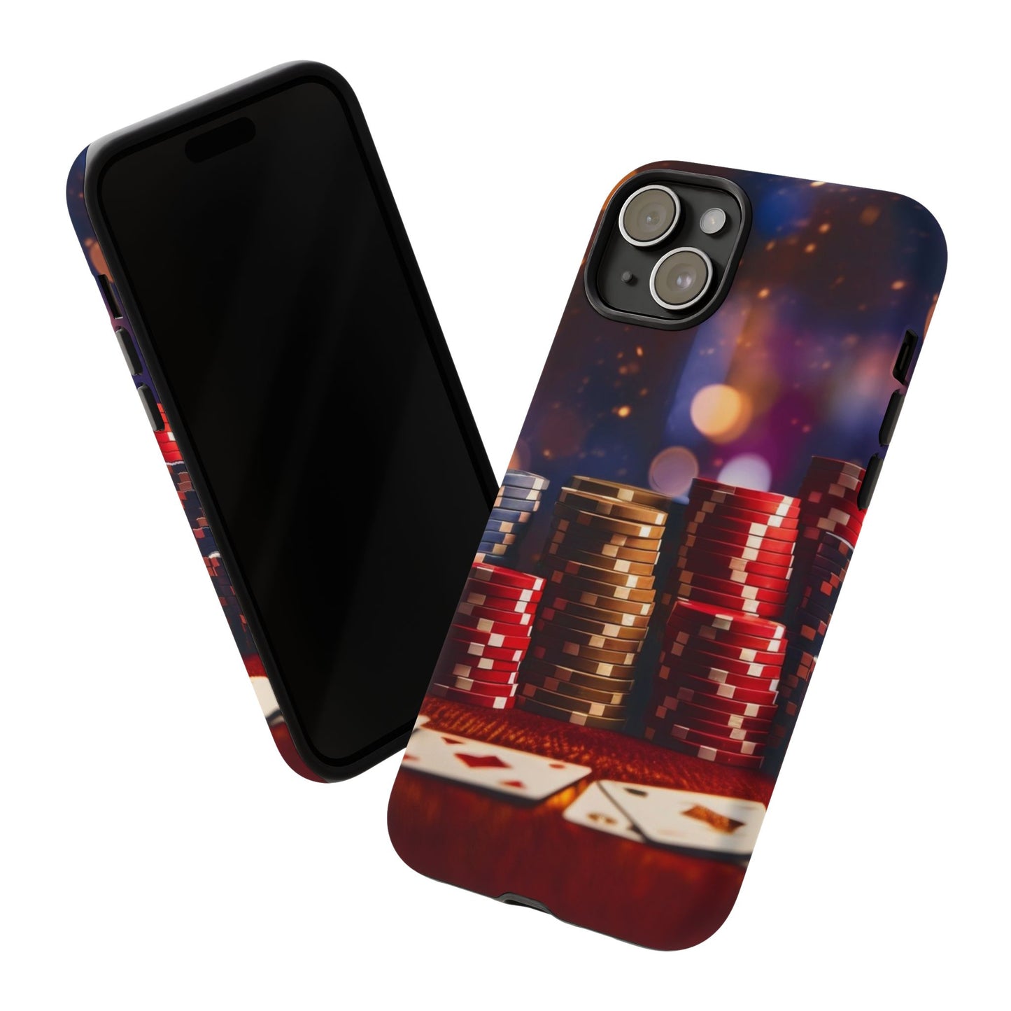 Poker Chip Phone Case, Tough Phone Case, Casino Lover Gift, Unique Phone Cover, Gambling Accessories
