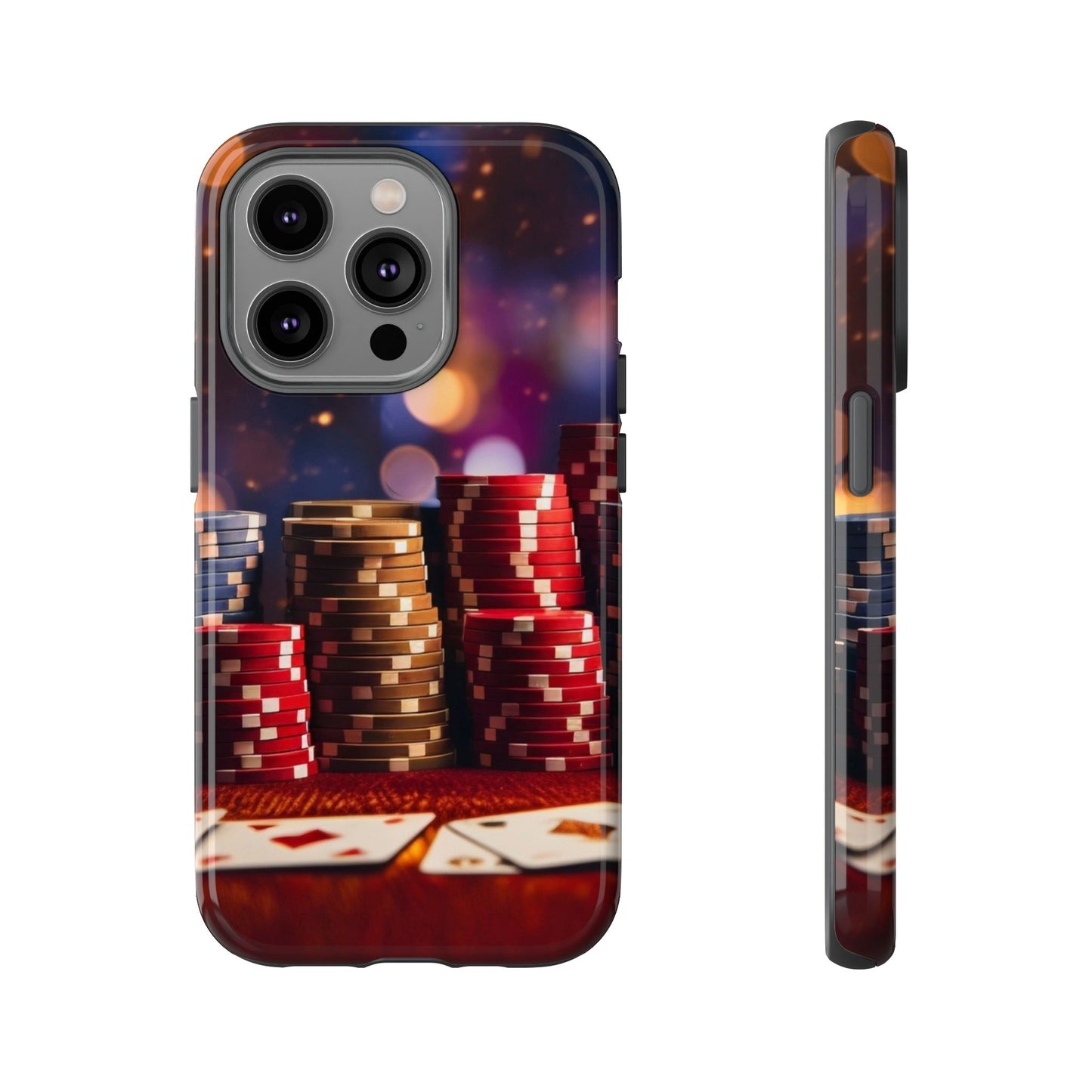 Poker Chip Phone Case, Tough Phone Case, Casino Lover Gift, Unique Phone Cover, Gambling Accessories