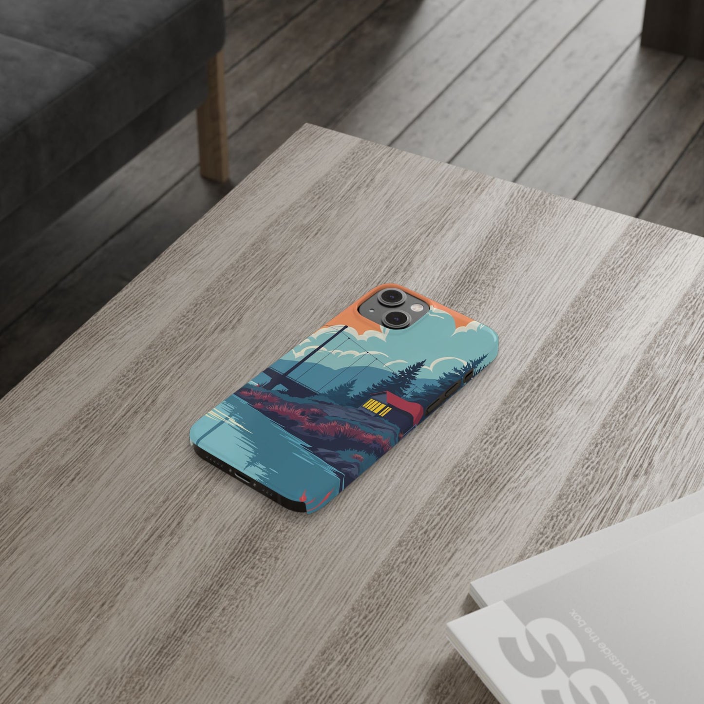 Colorful Nature Slim Phone Cases | Scenic River Landscape, Outdoor Lover Gifts, Phone Accessories, Eco-Friendly, Travel Enthusiast