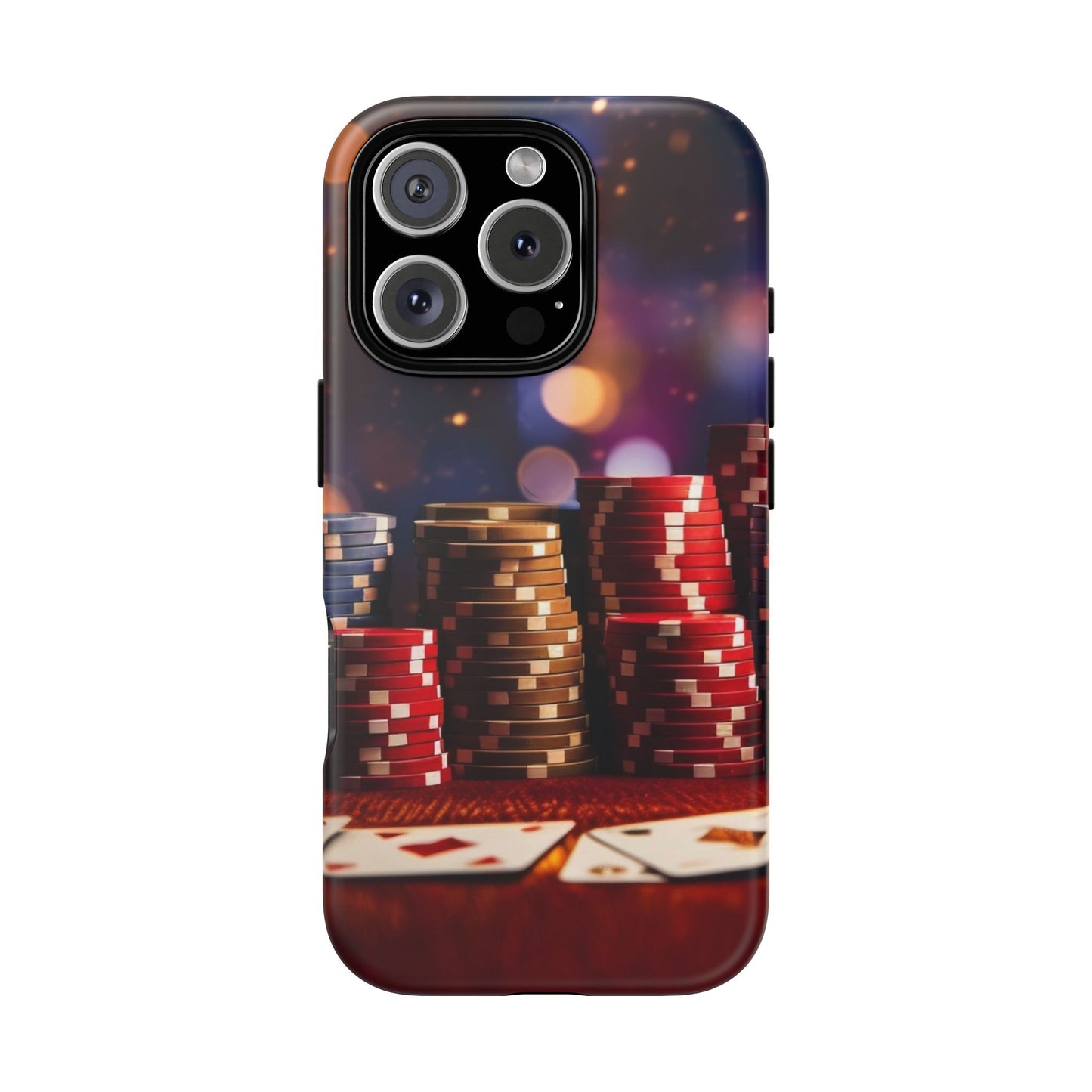 Poker Chip Phone Case, Tough Phone Case, Casino Lover Gift, Unique Phone Cover, Gambling Accessories