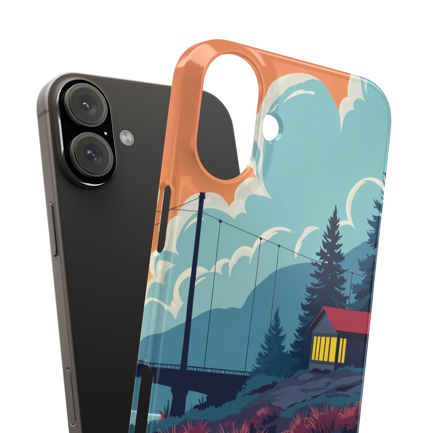 Colorful Nature Slim Phone Cases | Scenic River Landscape, Outdoor Lover Gifts, Phone Accessories, Eco-Friendly, Travel Enthusiast