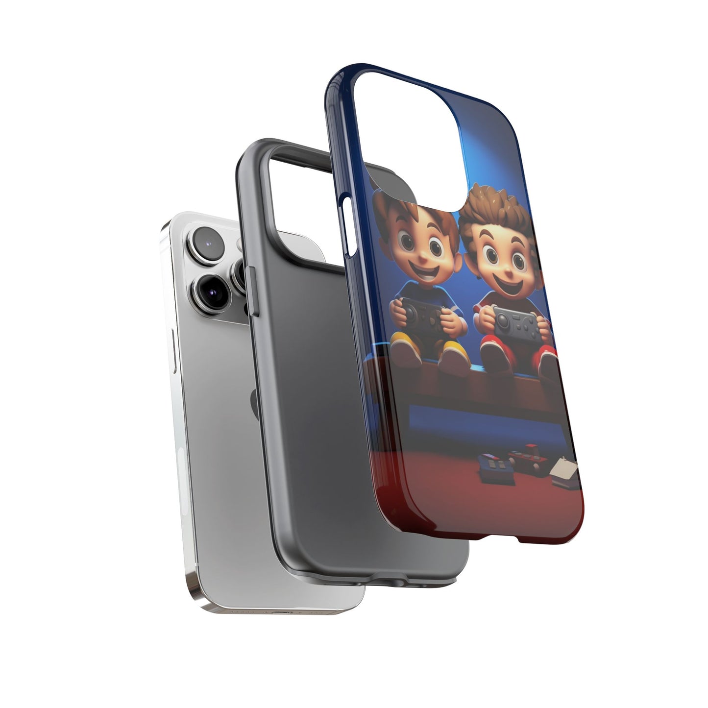 Kids Gaming Phone Case, Tough Cases, Cute Phone Cover, Cartoon Game Controller, Gift for Gamers, Fun Accessories