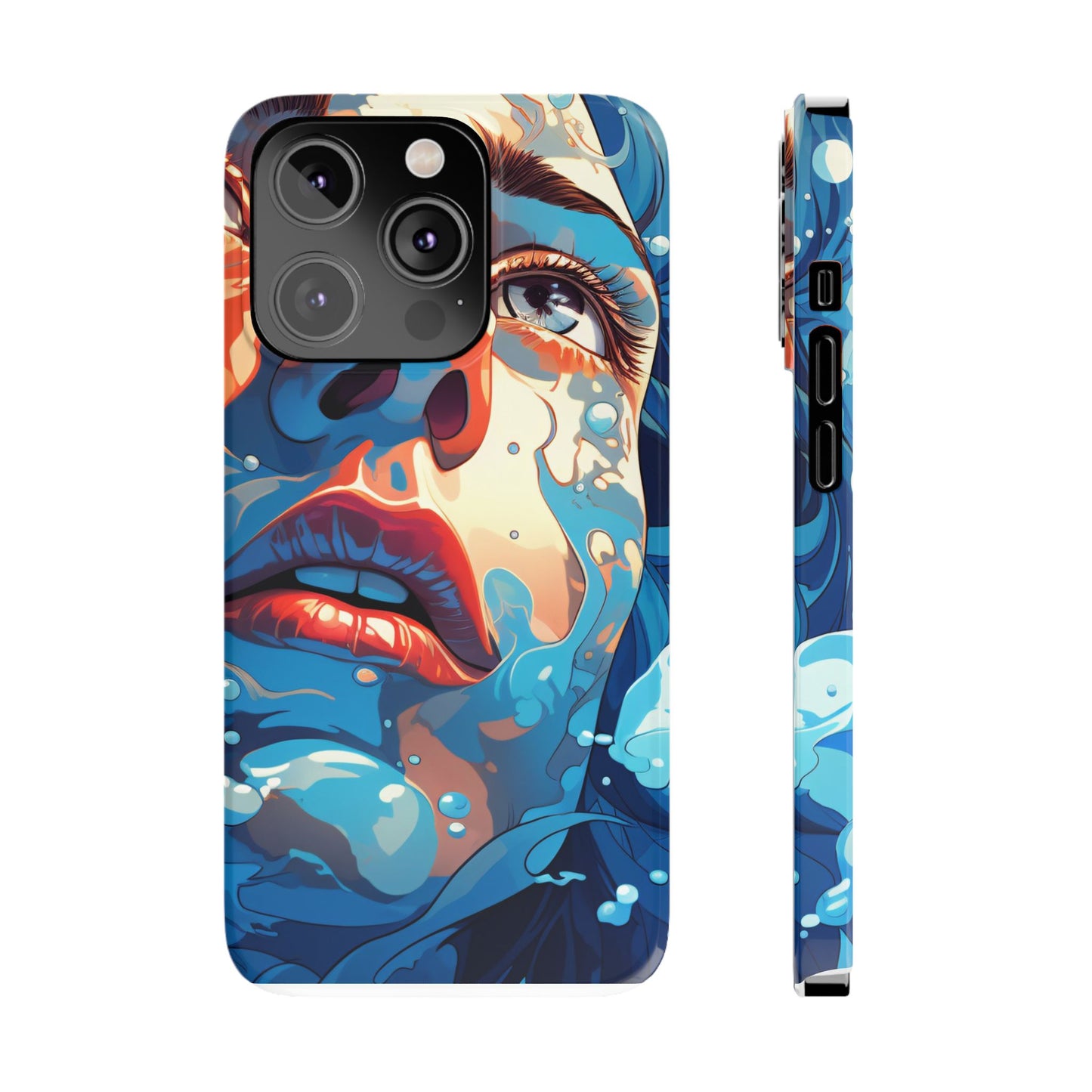 Eco-Friendly Slim Phone Case - Earth Day Gift, Nature Lover Accessory, Sustainable Phone Cover, Green Design, Vibrant Floral Art