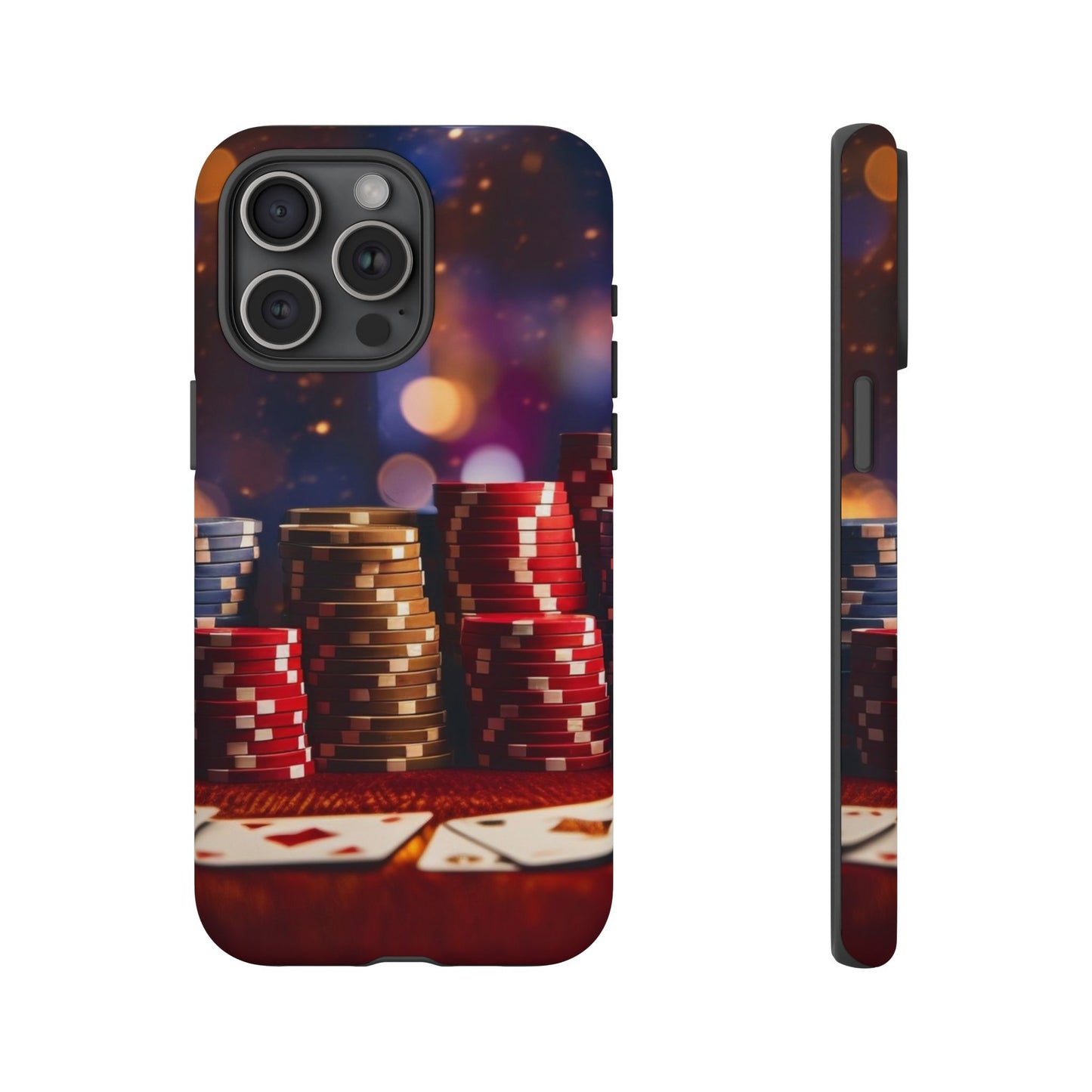 Poker Chip Phone Case, Tough Phone Case, Casino Lover Gift, Unique Phone Cover, Gambling Accessories