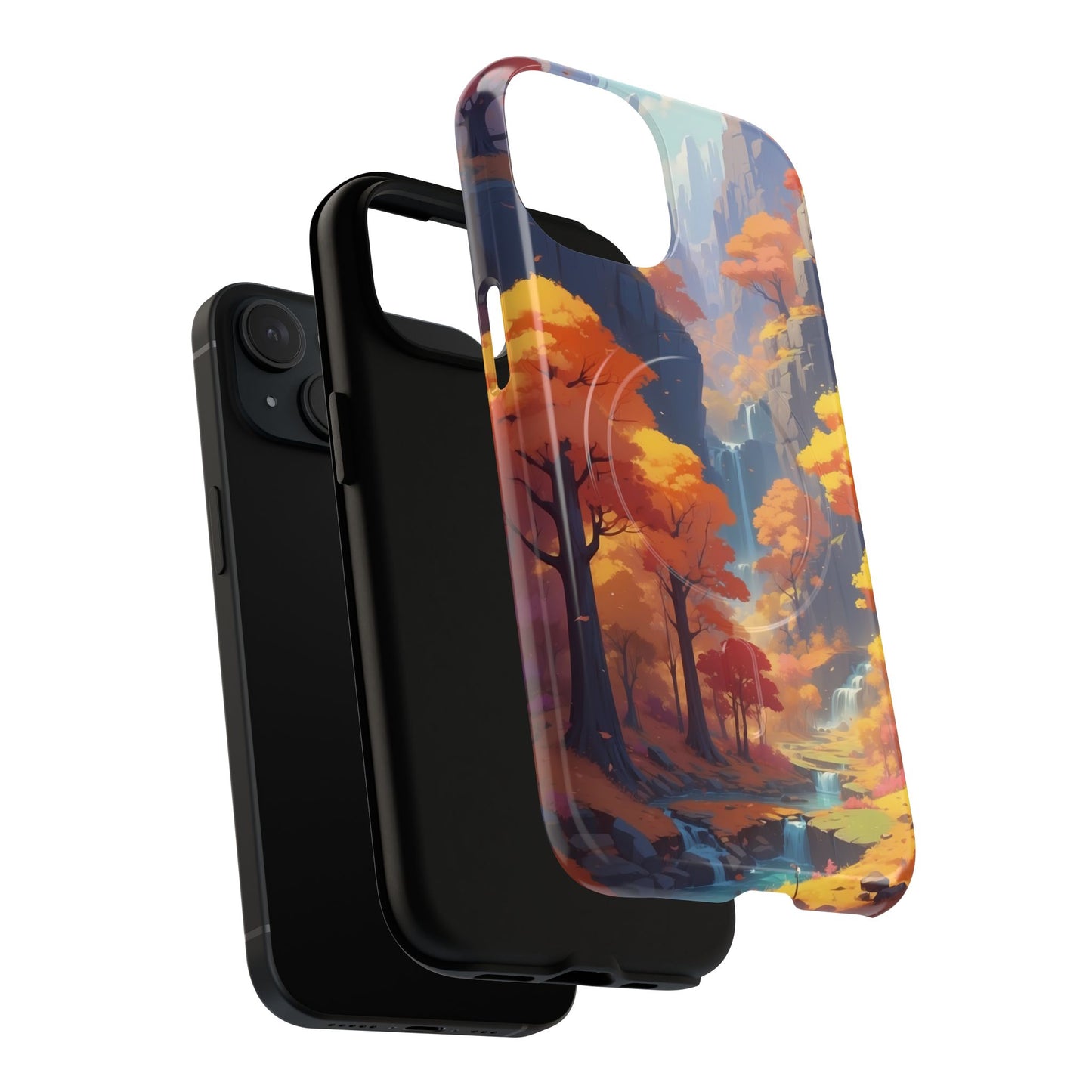Autumn Landscape Phone Case, Tough Magnetic Cases for Fall Lovers, Nature Phone Cover, Unique Gift for Him/Her, Durable Phone Accessory