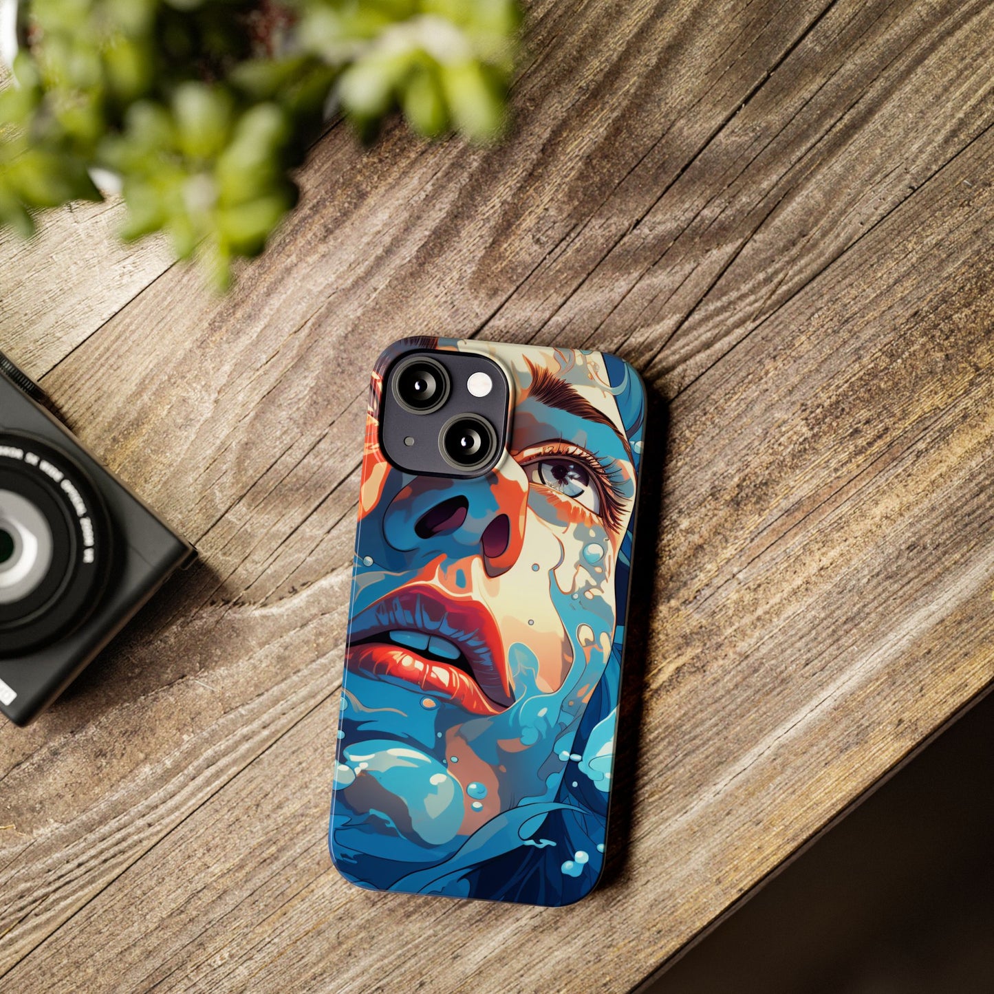 Eco-Friendly Slim Phone Case - Earth Day Gift, Nature Lover Accessory, Sustainable Phone Cover, Green Design, Vibrant Floral Art