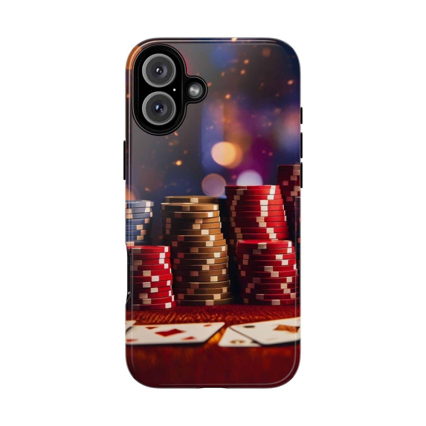 Poker Chip Phone Case, Tough Phone Case, Casino Lover Gift, Unique Phone Cover, Gambling Accessories