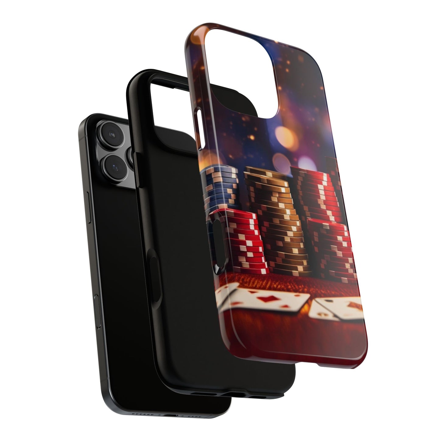 Poker Chip Phone Case, Tough Phone Case, Casino Lover Gift, Unique Phone Cover, Gambling Accessories