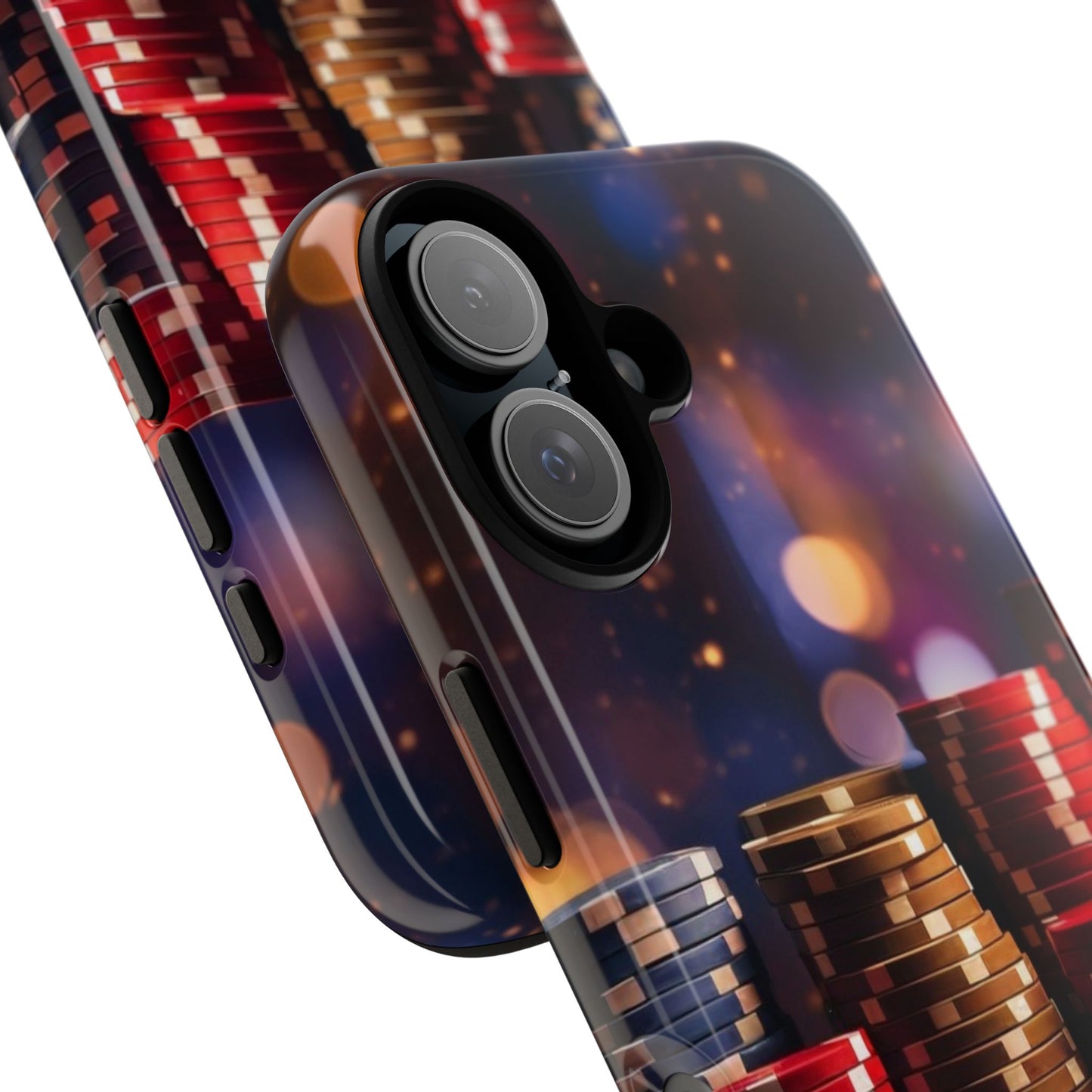 Poker Chip Phone Case, Tough Phone Case, Casino Lover Gift, Unique Phone Cover, Gambling Accessories