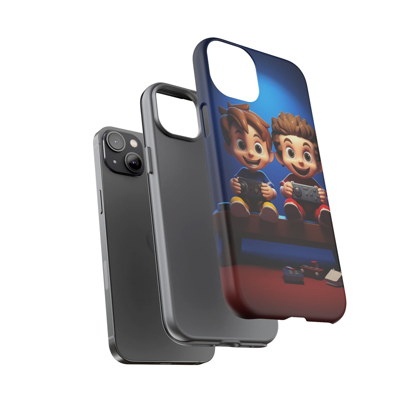 Kids Gaming Phone Case, Tough Cases, Cute Phone Cover, Cartoon Game Controller, Gift for Gamers, Fun Accessories