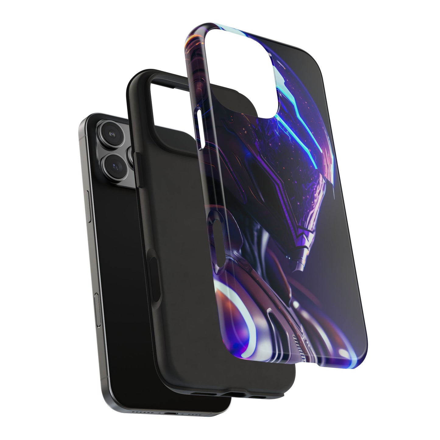 Futuristic Tough Phone Cases, Durable Phone Cover, Sci-Fi Phone Case, Tech Lover Gift, Unique Phone Accessory