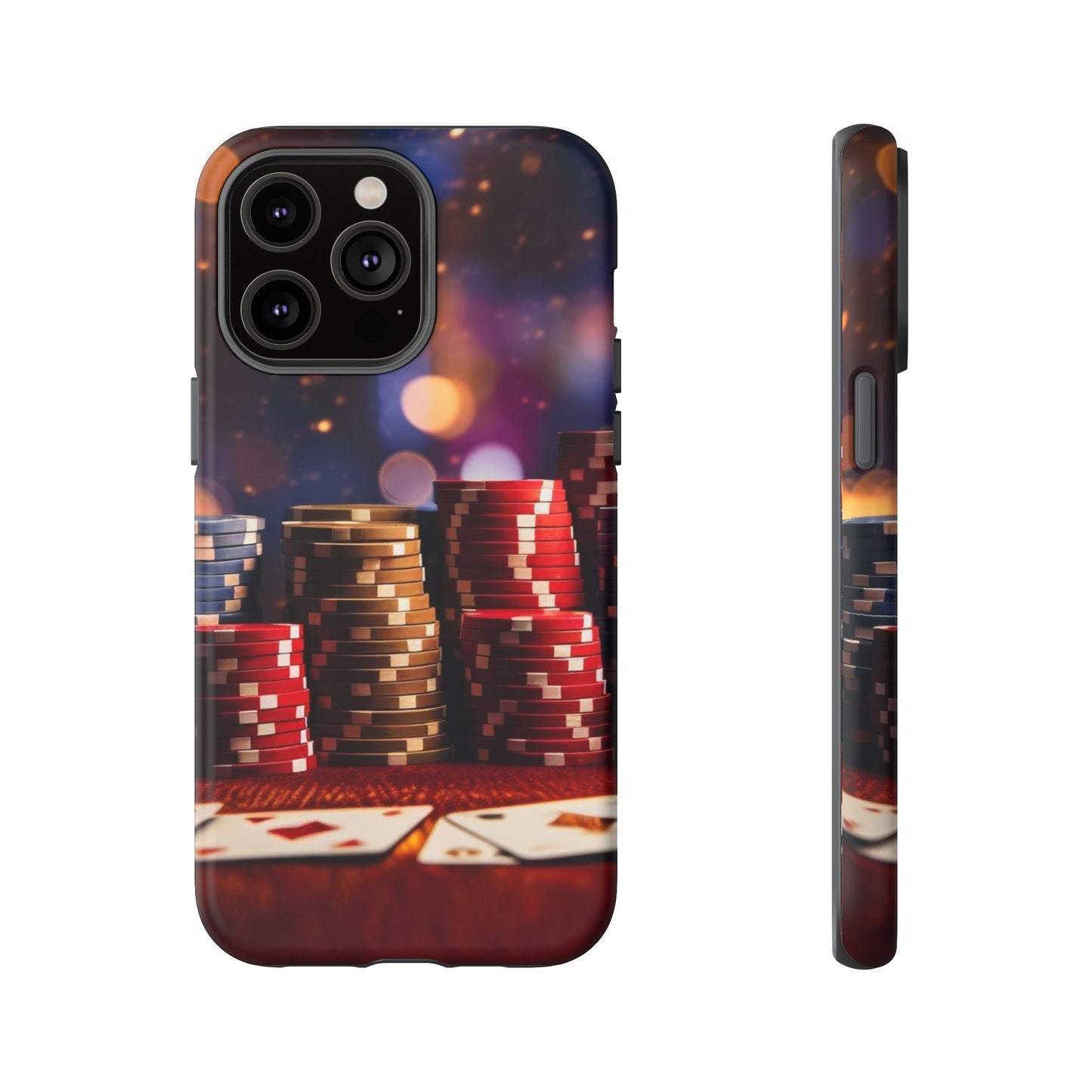 Poker Chip Phone Case, Tough Phone Case, Casino Lover Gift, Unique Phone Cover, Gambling Accessories