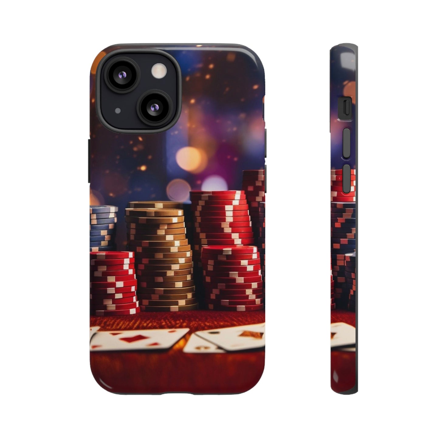 Poker Chip Phone Case, Tough Phone Case, Casino Lover Gift, Unique Phone Cover, Gambling Accessories