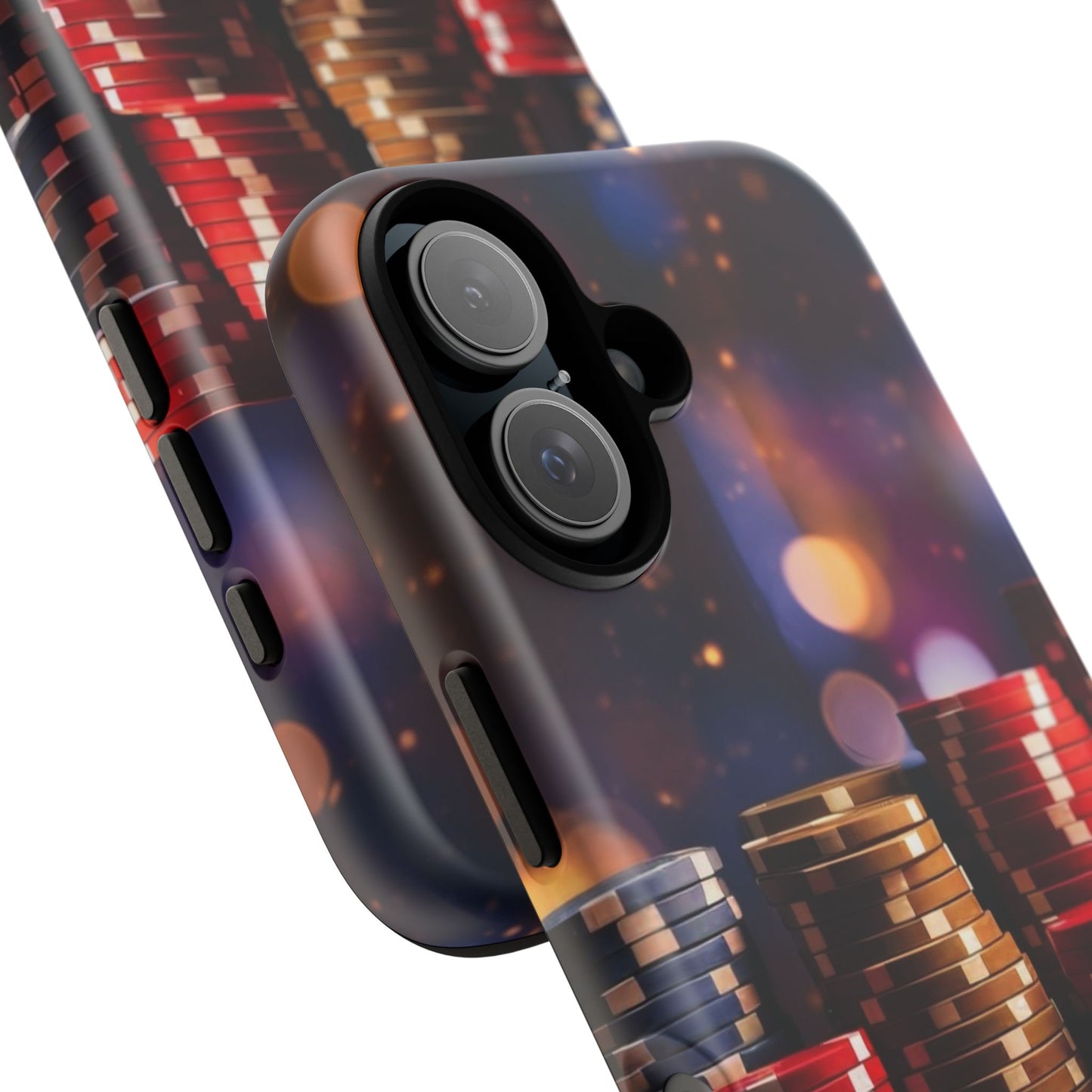 Poker Chip Phone Case, Tough Phone Case, Casino Lover Gift, Unique Phone Cover, Gambling Accessories