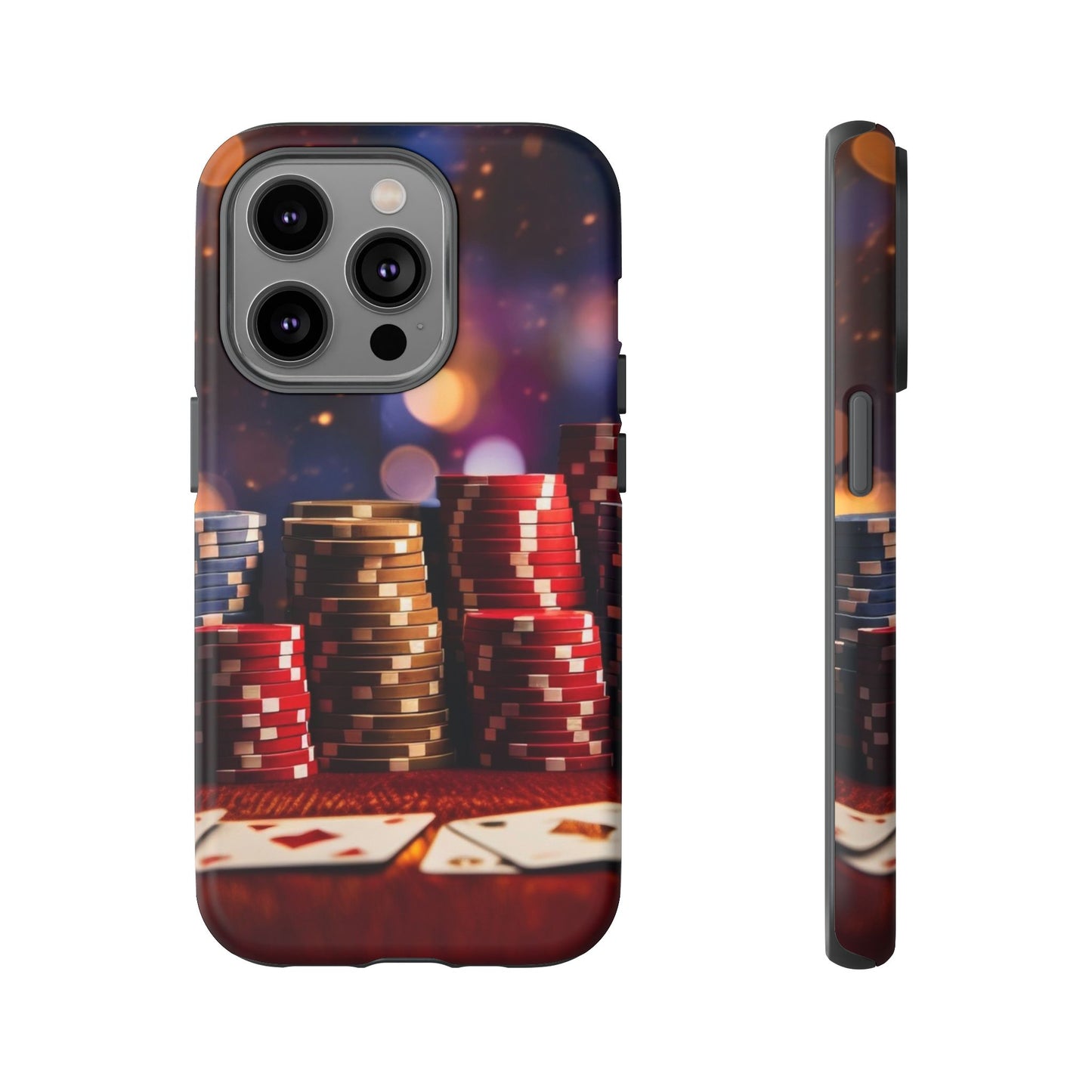 Poker Chip Phone Case, Tough Phone Case, Casino Lover Gift, Unique Phone Cover, Gambling Accessories