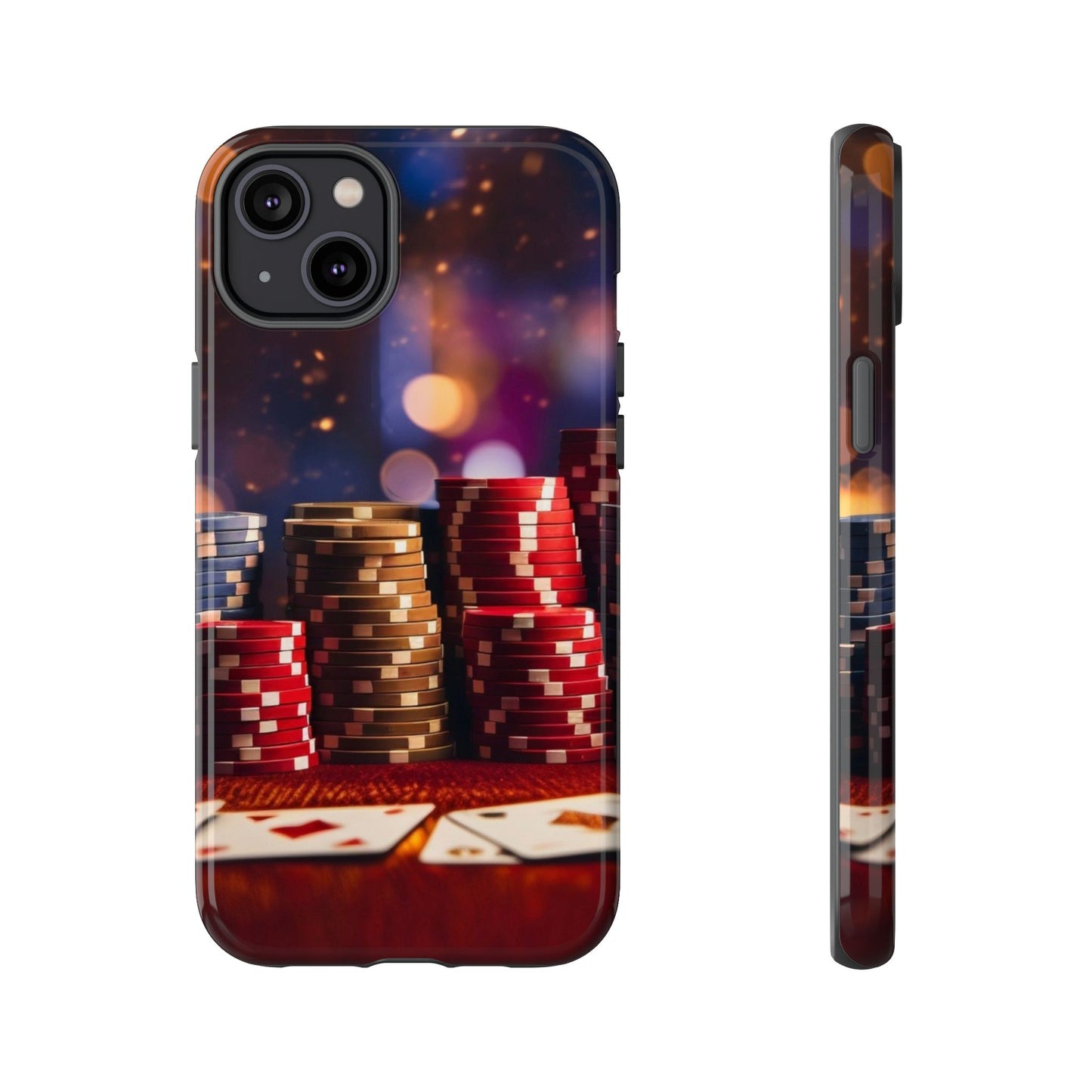 Poker Chip Phone Case, Tough Phone Case, Casino Lover Gift, Unique Phone Cover, Gambling Accessories