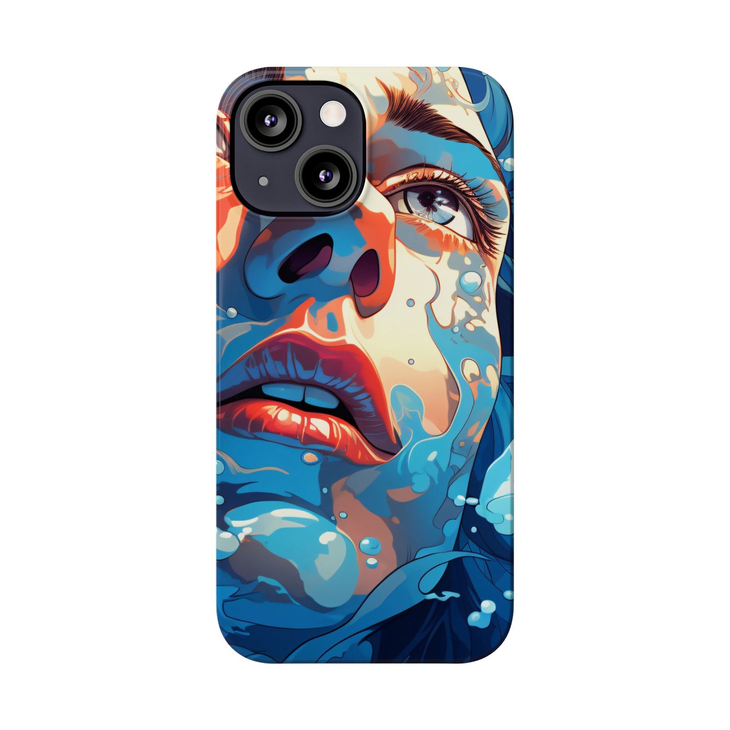 Eco-Friendly Slim Phone Case - Earth Day Gift, Nature Lover Accessory, Sustainable Phone Cover, Green Design, Vibrant Floral Art