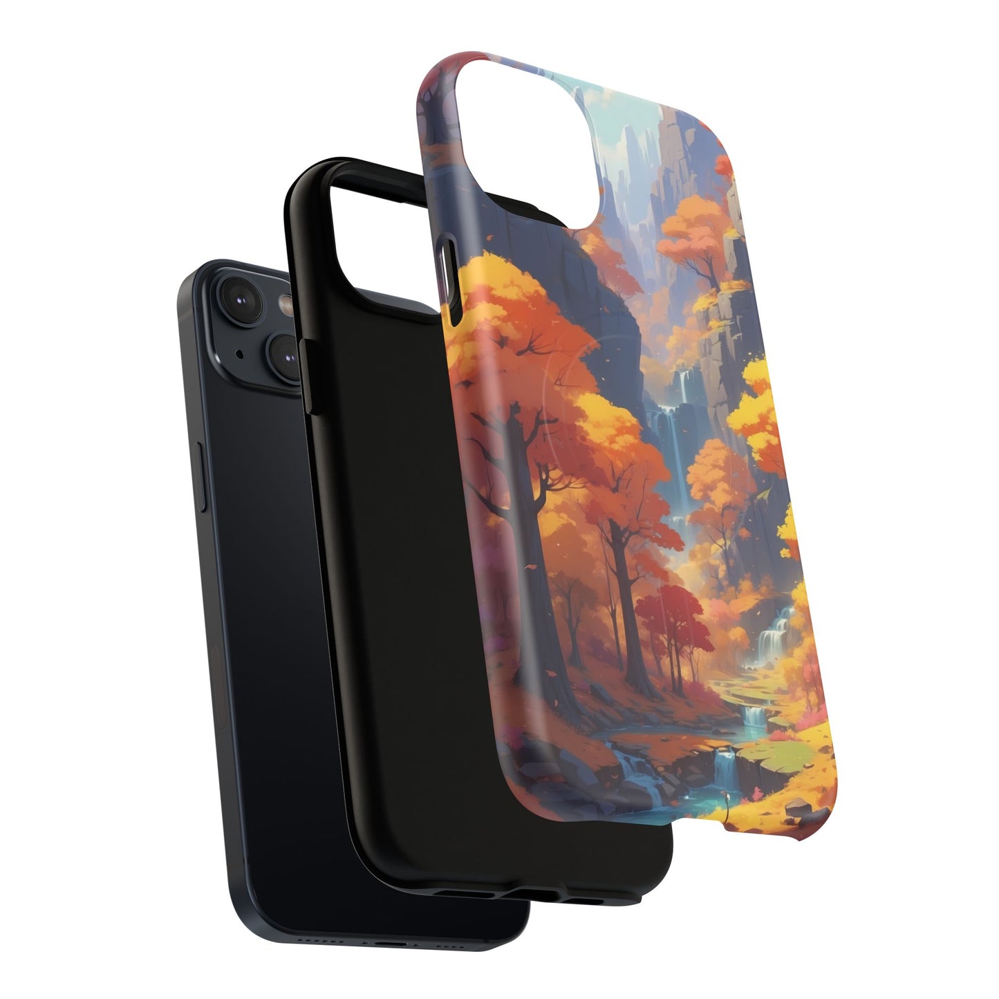 Autumn Landscape Phone Case, Tough Magnetic Cases for Fall Lovers, Nature Phone Cover, Unique Gift for Him/Her, Durable Phone Accessory