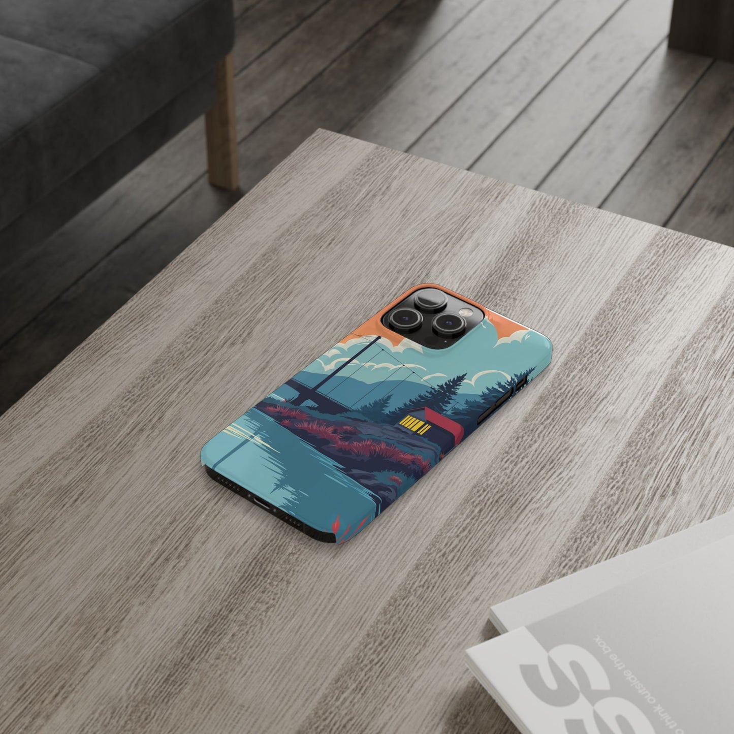 Colorful Nature Slim Phone Cases | Scenic River Landscape, Outdoor Lover Gifts, Phone Accessories, Eco-Friendly, Travel Enthusiast