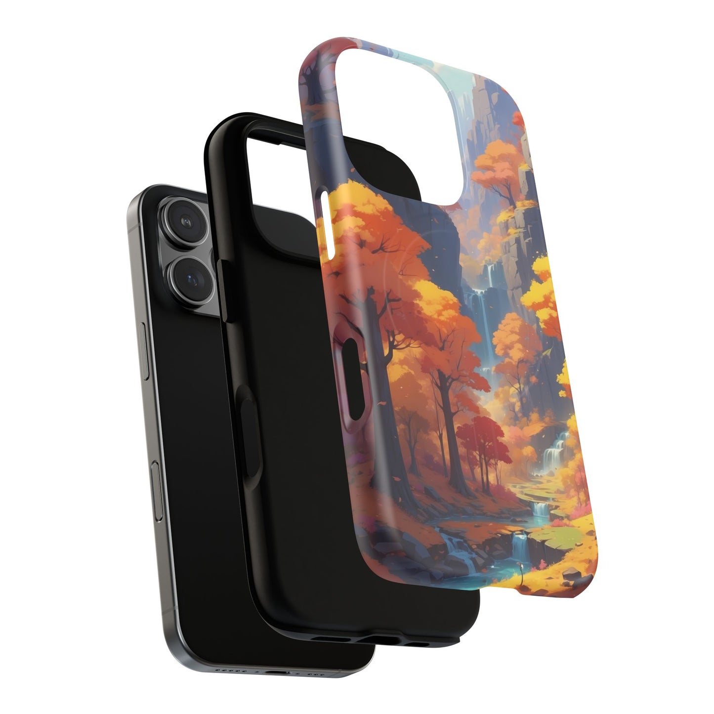 Autumn Landscape Phone Case, Tough Magnetic Cases for Fall Lovers, Nature Phone Cover, Unique Gift for Him/Her, Durable Phone Accessory