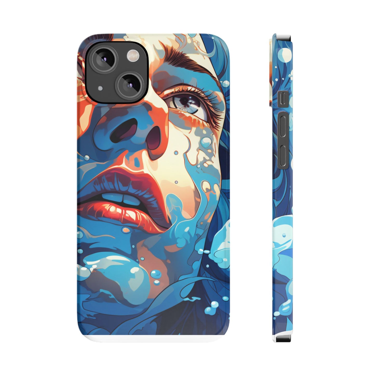 Eco-Friendly Slim Phone Case - Earth Day Gift, Nature Lover Accessory, Sustainable Phone Cover, Green Design, Vibrant Floral Art